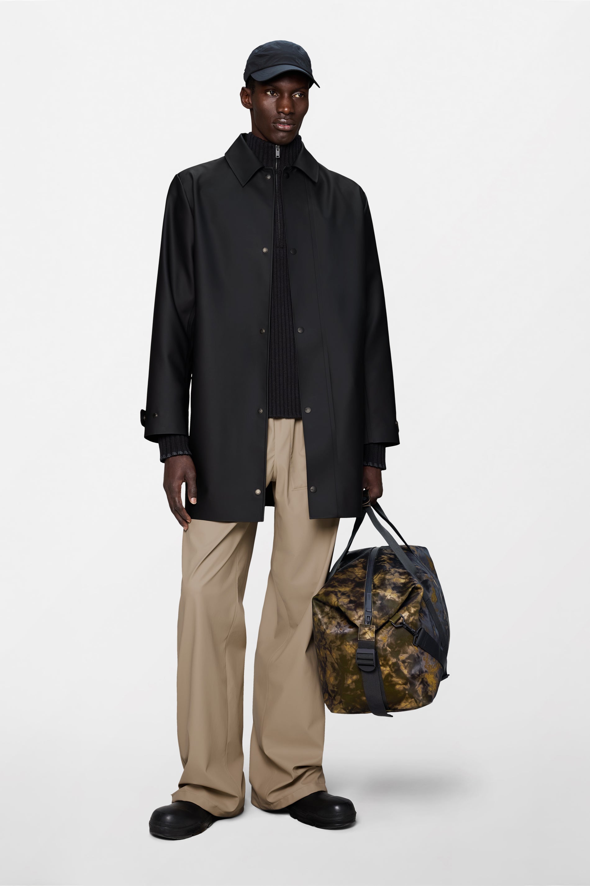 RAINS Nara Long Jacket Black Jacket