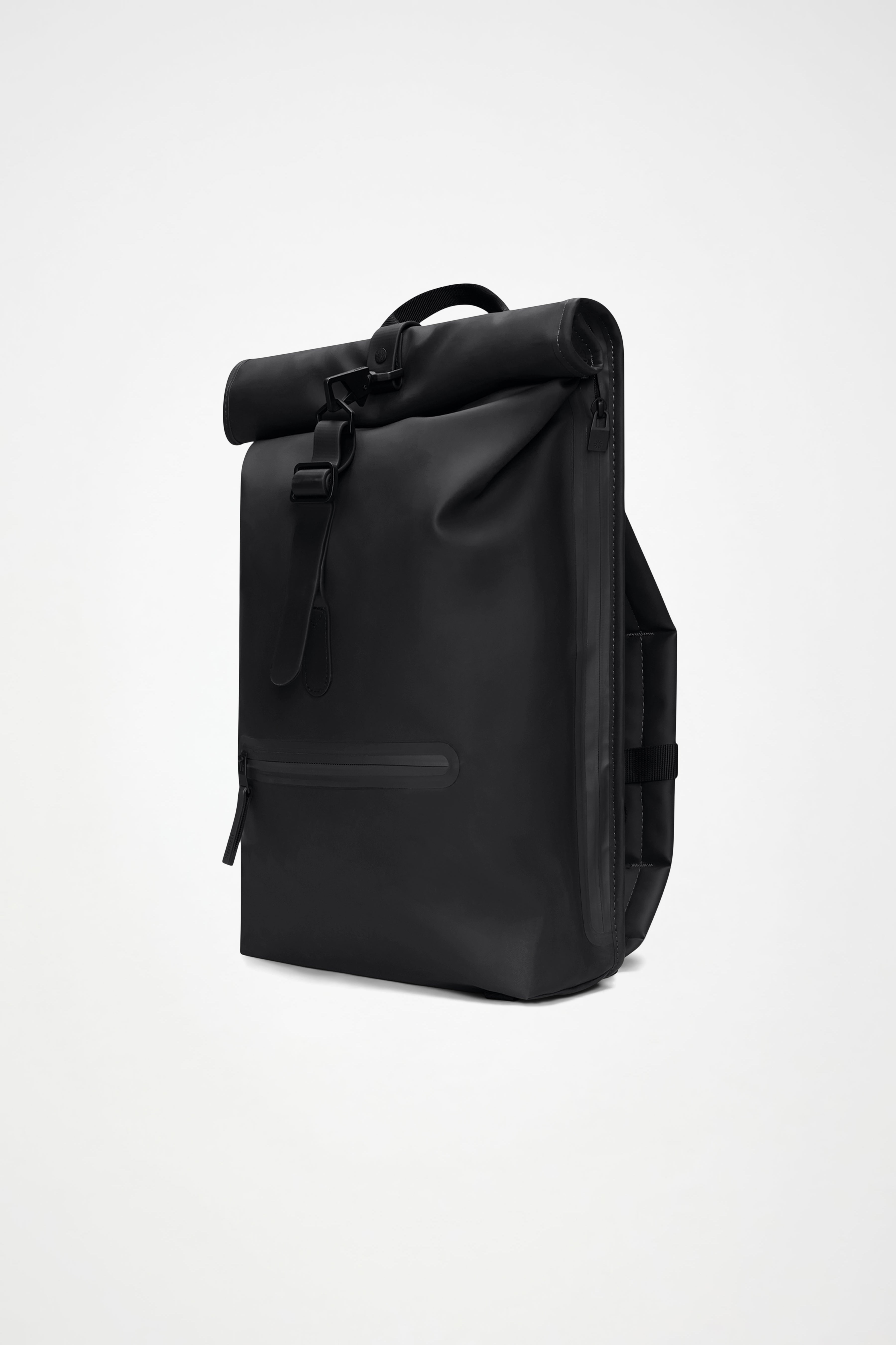RAINS Rolltop Rucksack Black 17L H60 x D11 x W32 cm Backpack