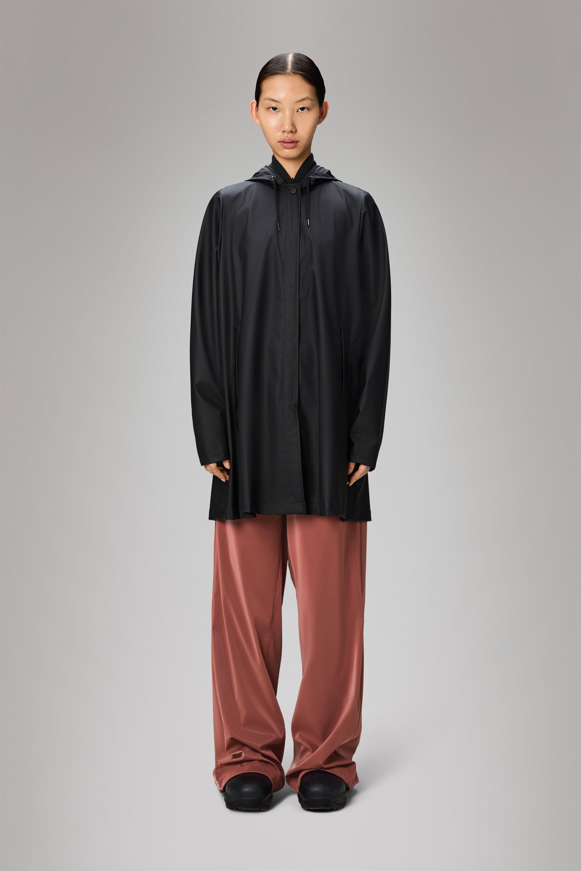 Rains A-Line W Jacket Black Jacket