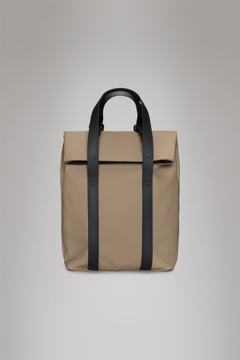 RAINS 2 Way Tote Backpack Mini Beige Backpack