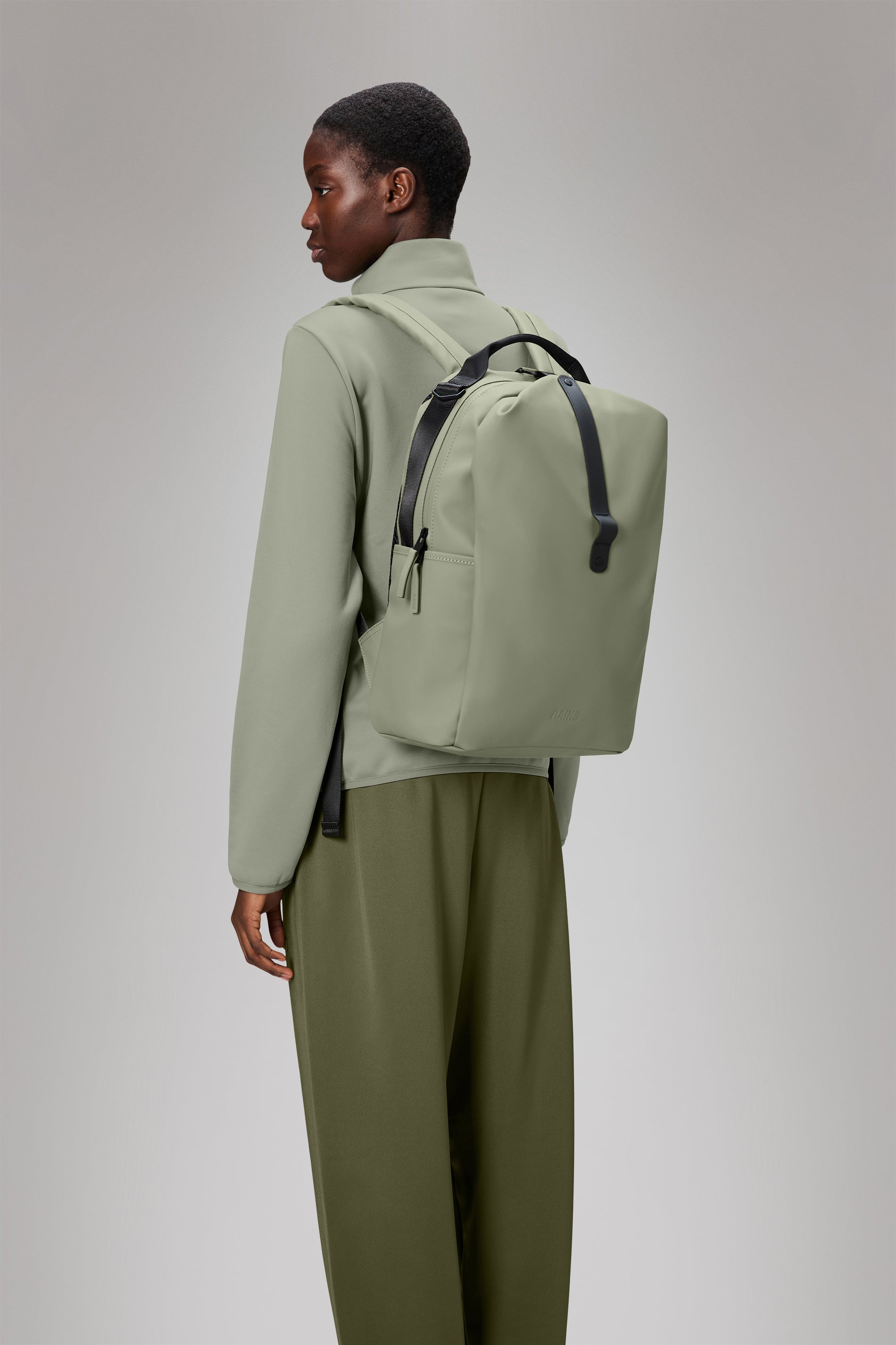 RAINS Clip Front Backpack Drift Backpack