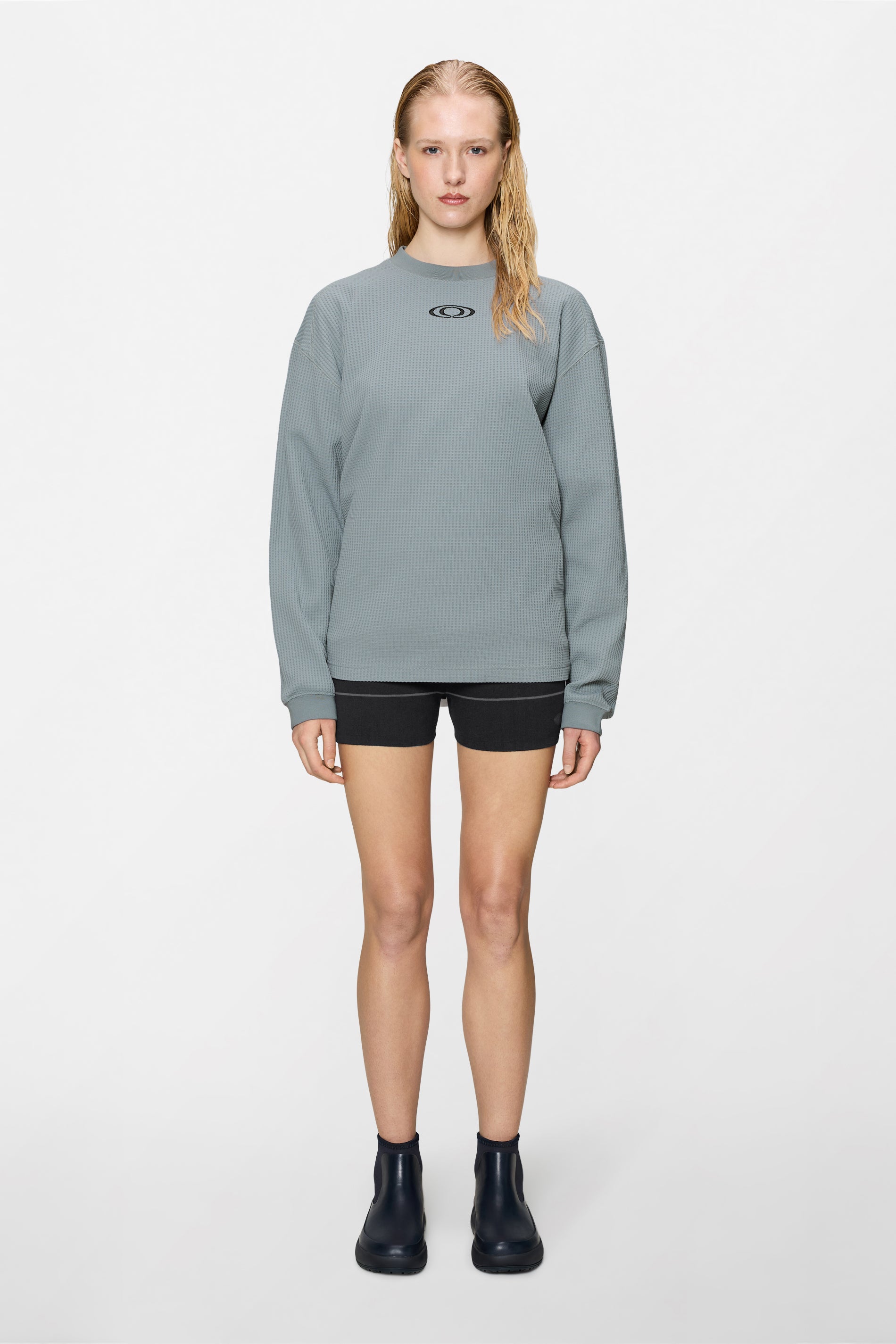 Waffle Long Sleeve T-shirt Splash