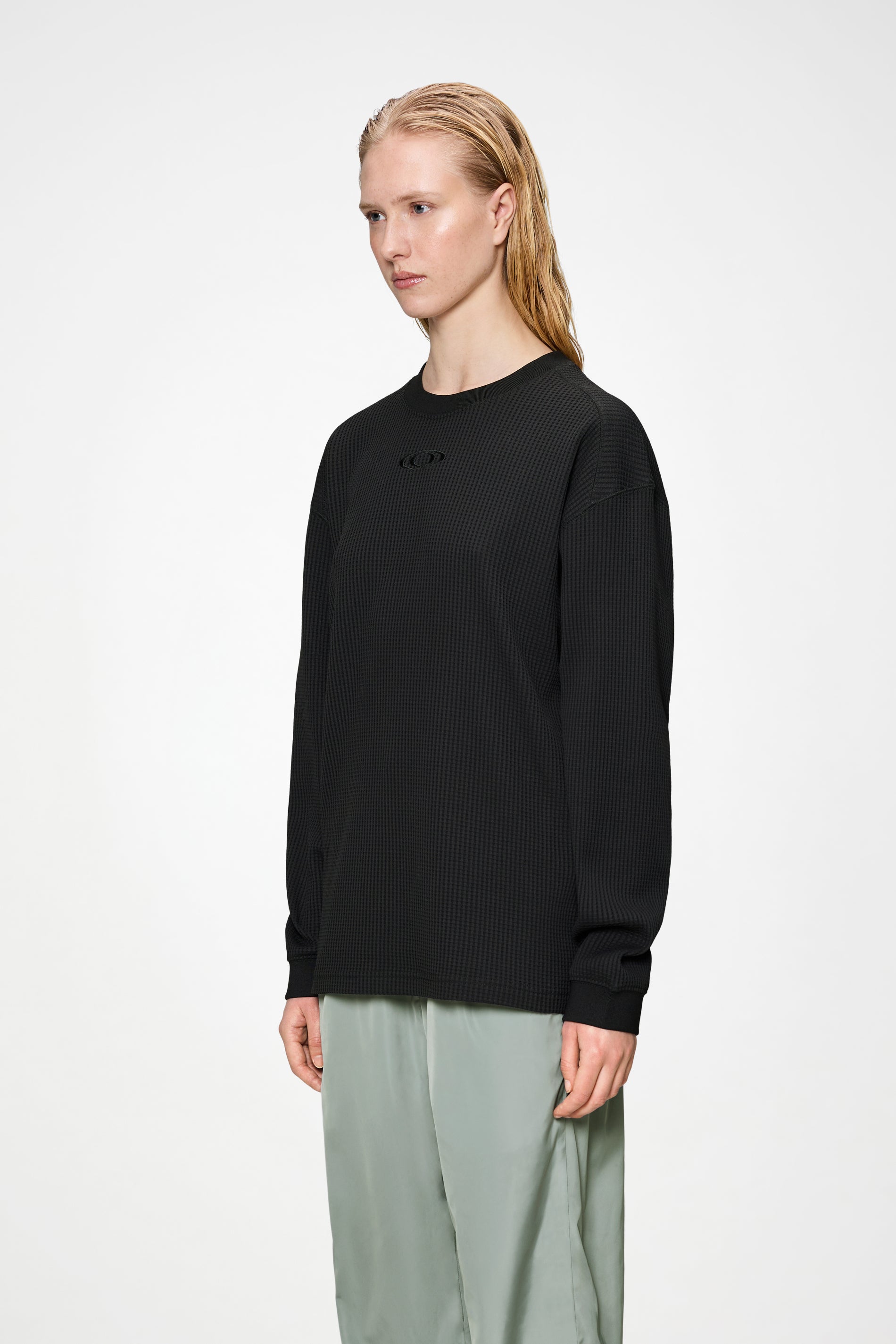 Waffle Long Sleeve T-shirt Splash