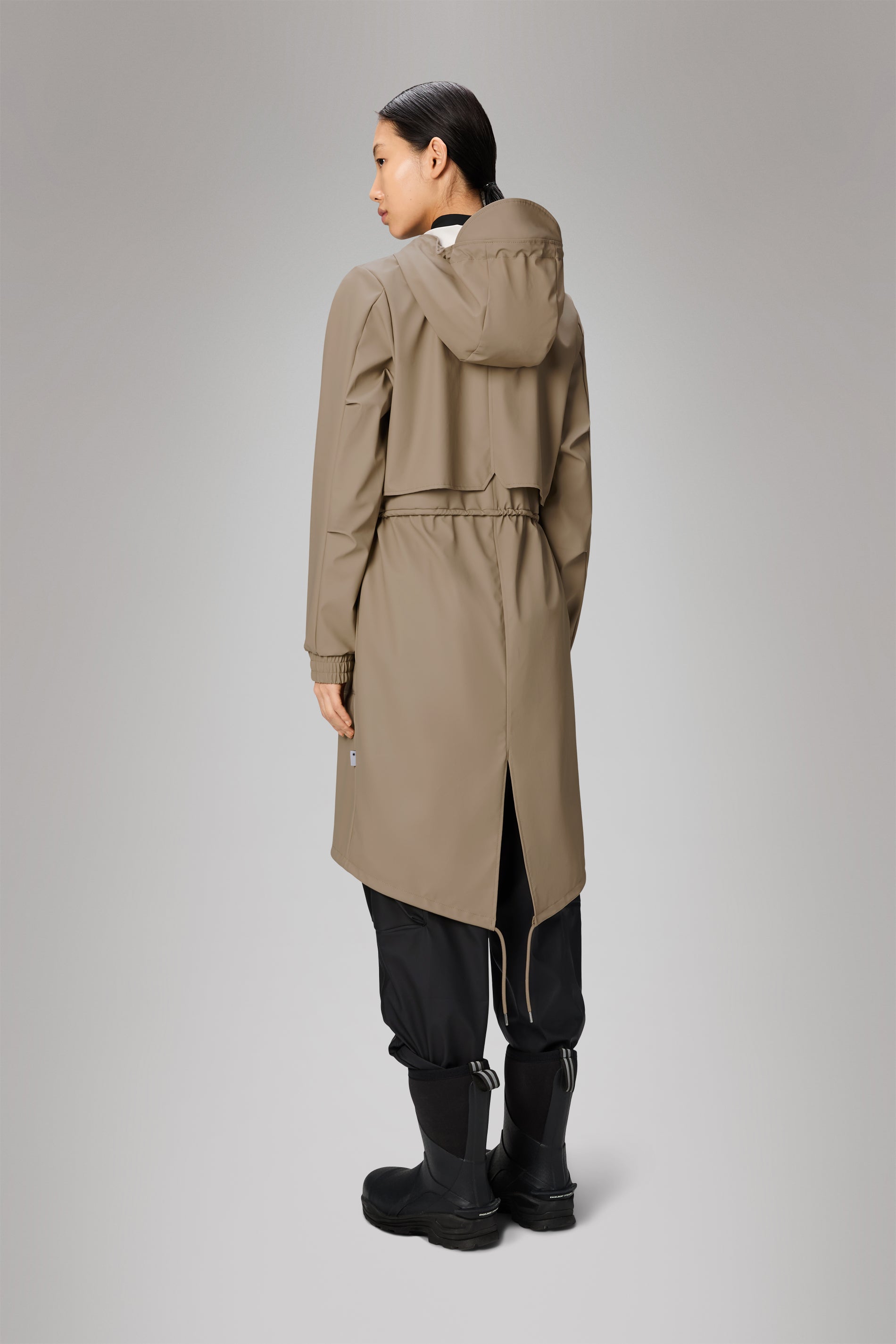 Rains String W Parka Beige Jacket