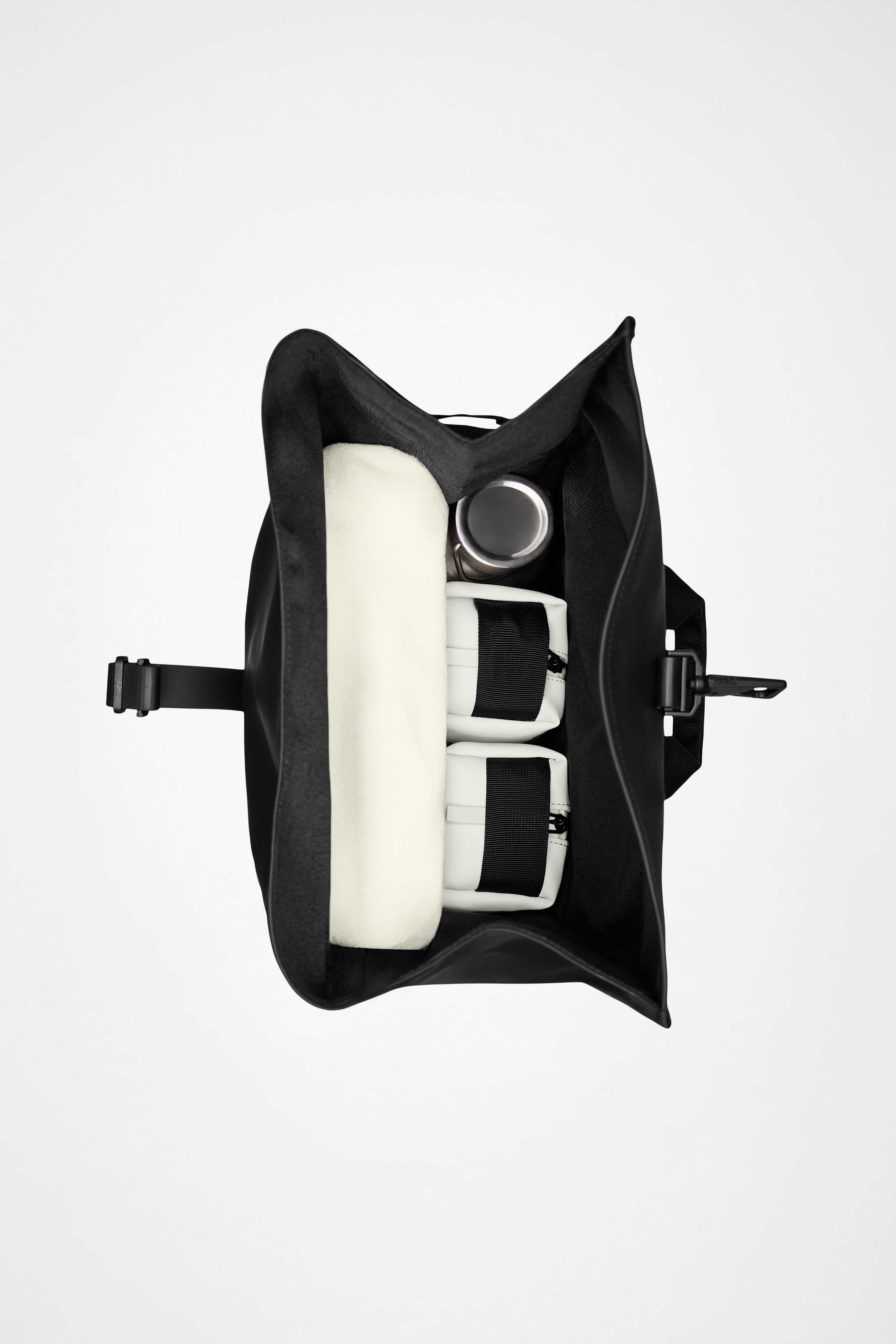 RAINS Rolltop Rucksack Large Dark Grey 23L H63 x D14 x W32 cm Backpack