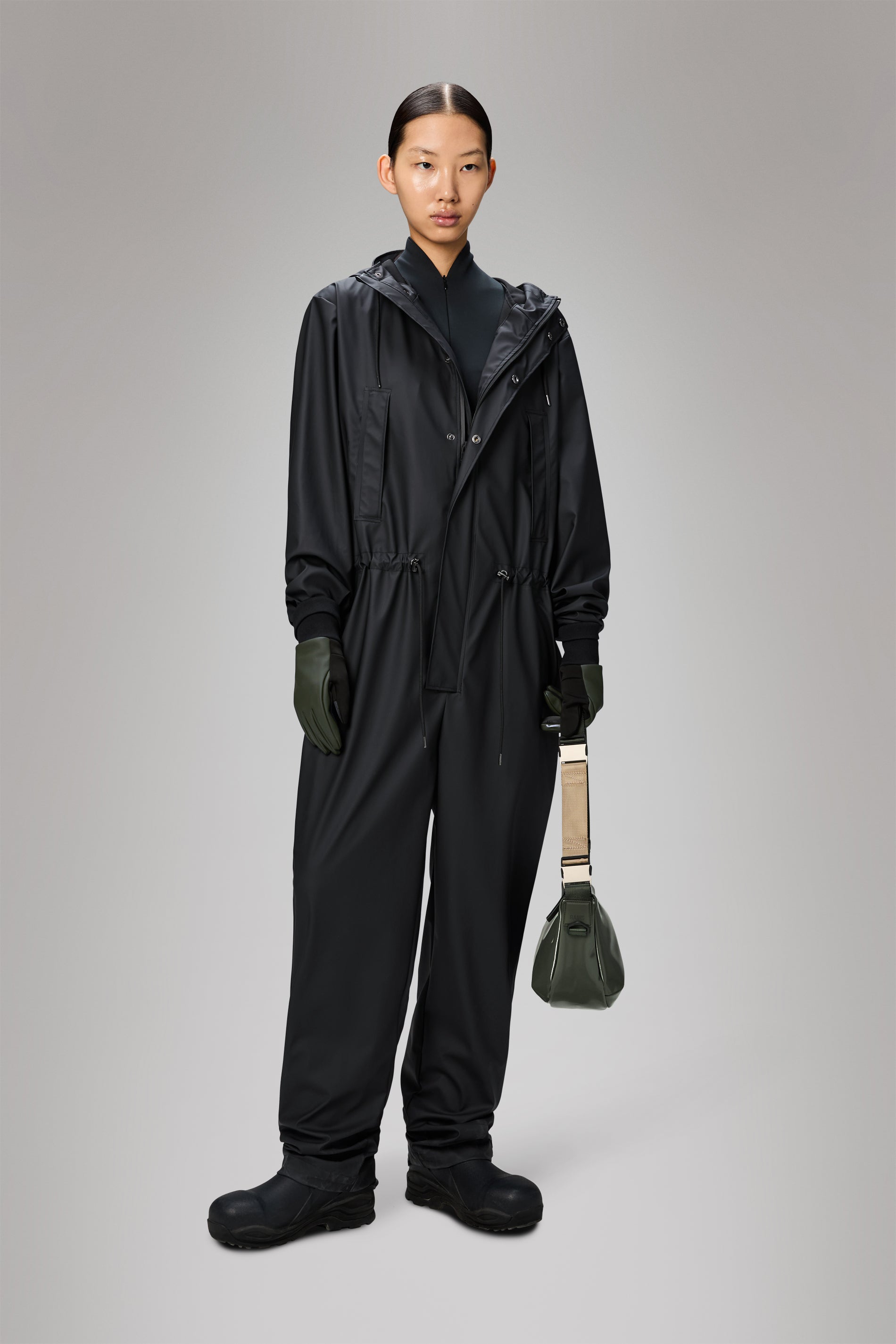 RAINS Jumpsuit Regular Black Jumpsuit
