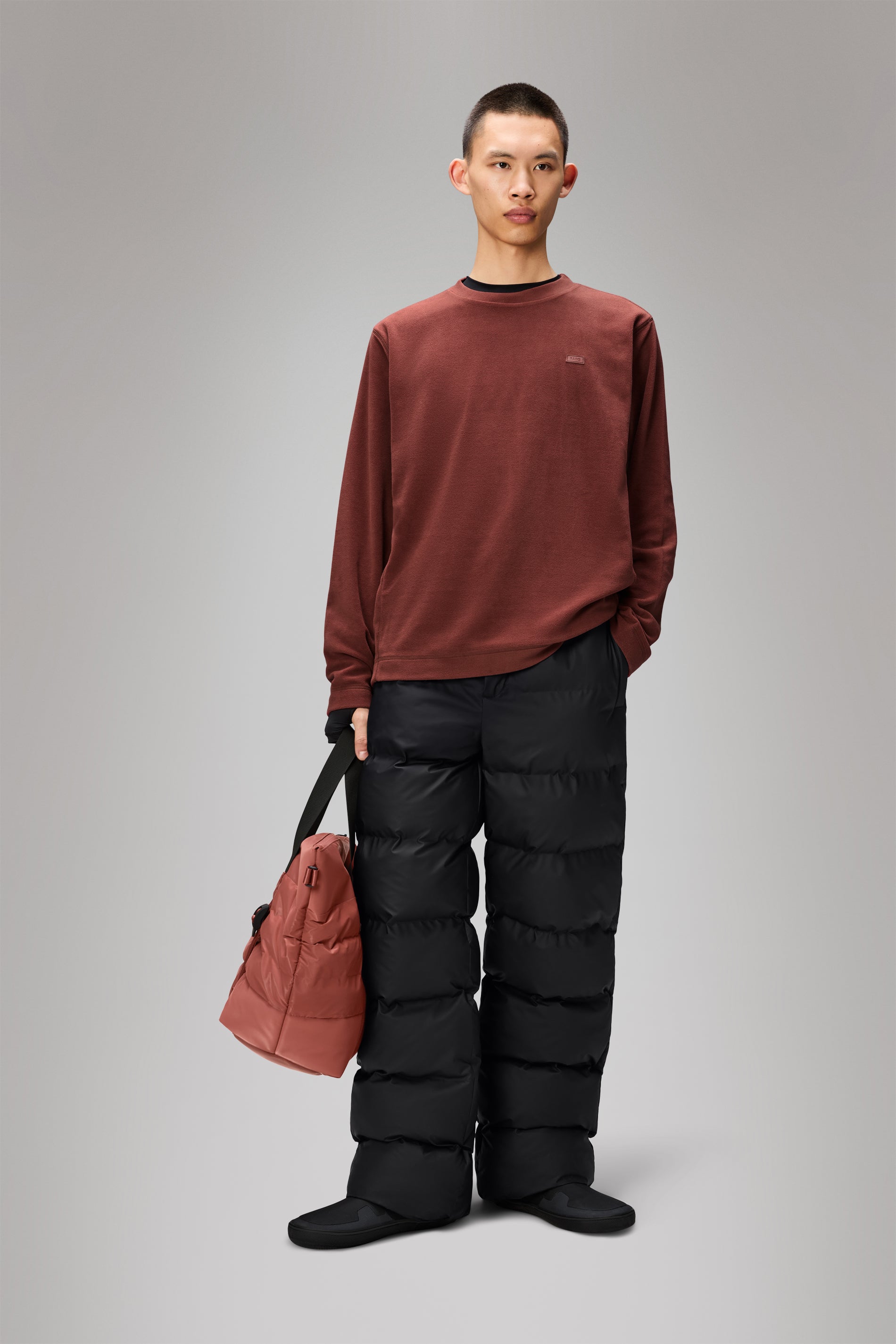 RAINS Alta Puffer Pants Regular Black Pants