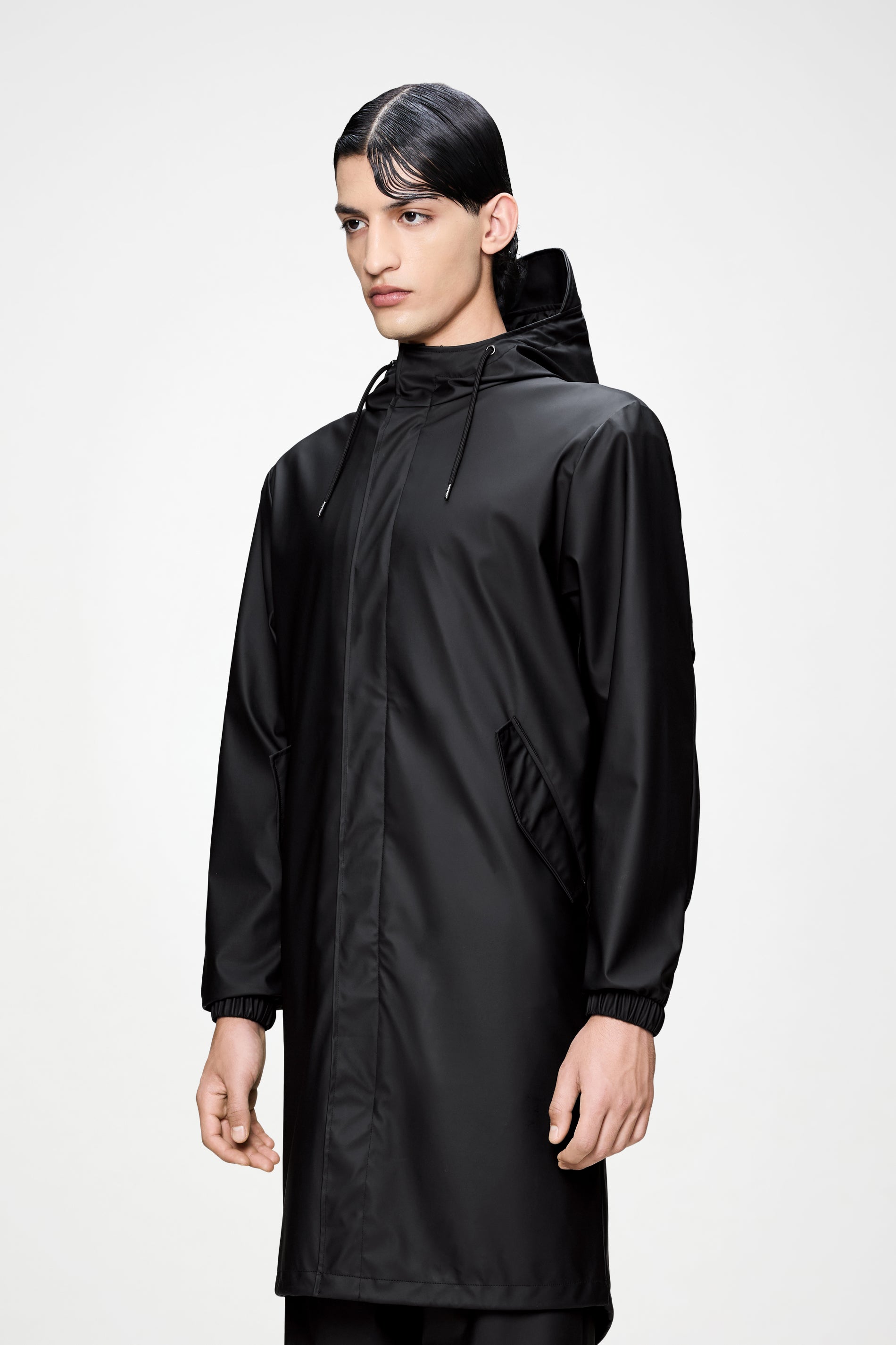 RAINS Fishtail Parka Black Jacket