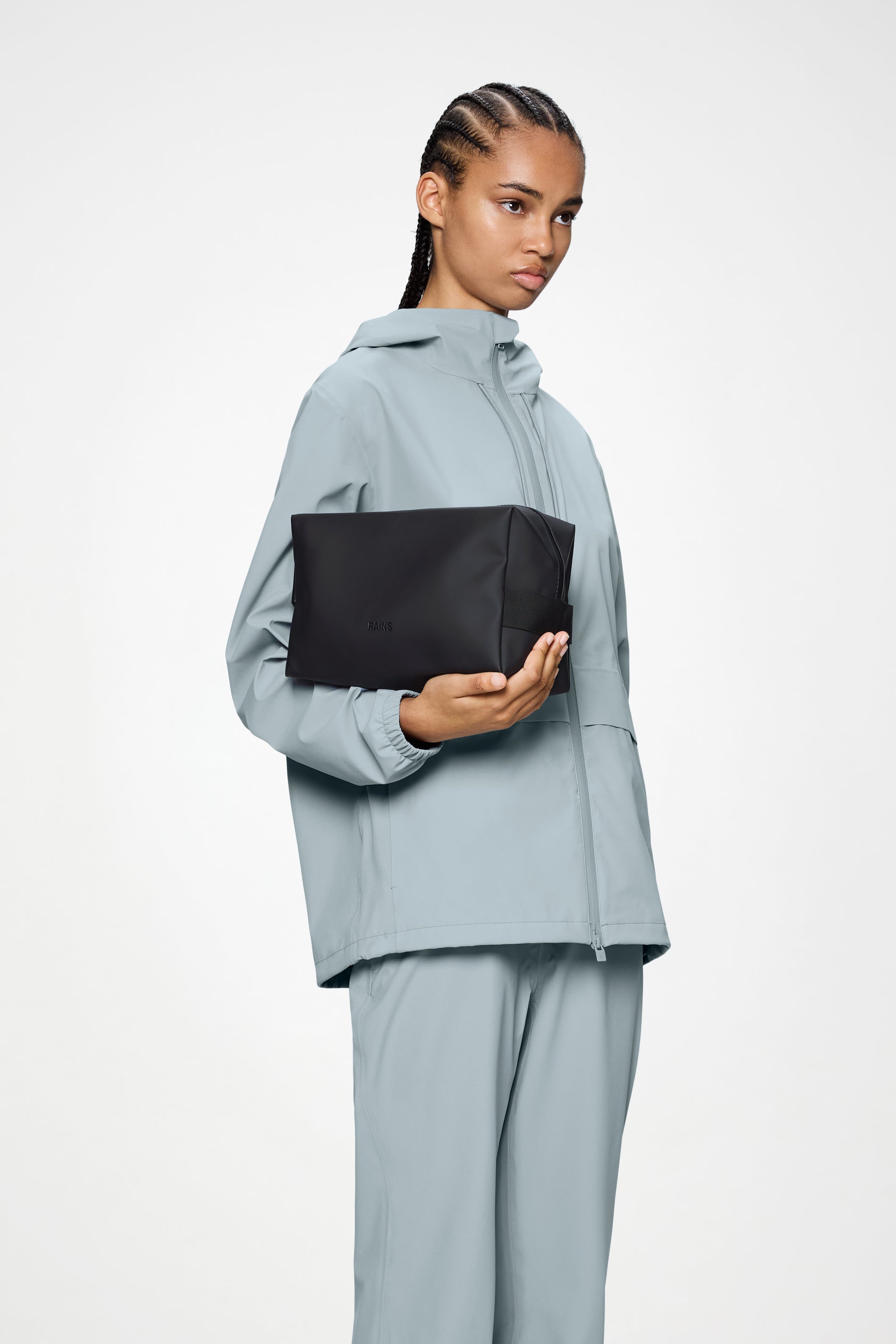 RAINS Wash Bag Large Black 6.70L H17 x D14.50 x W27 cm Wash Bag