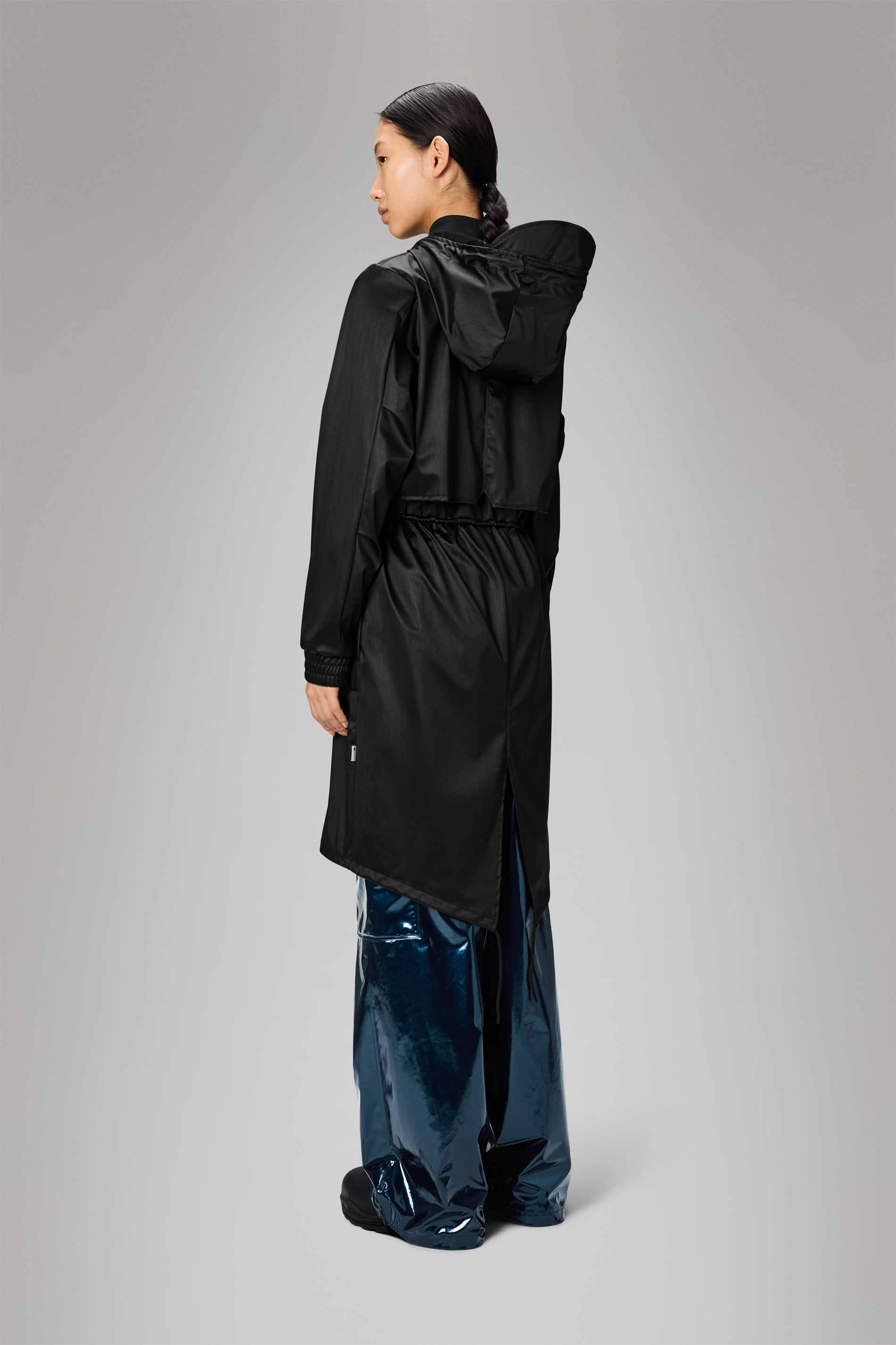 Rains String W Parka Black Grain Jacket