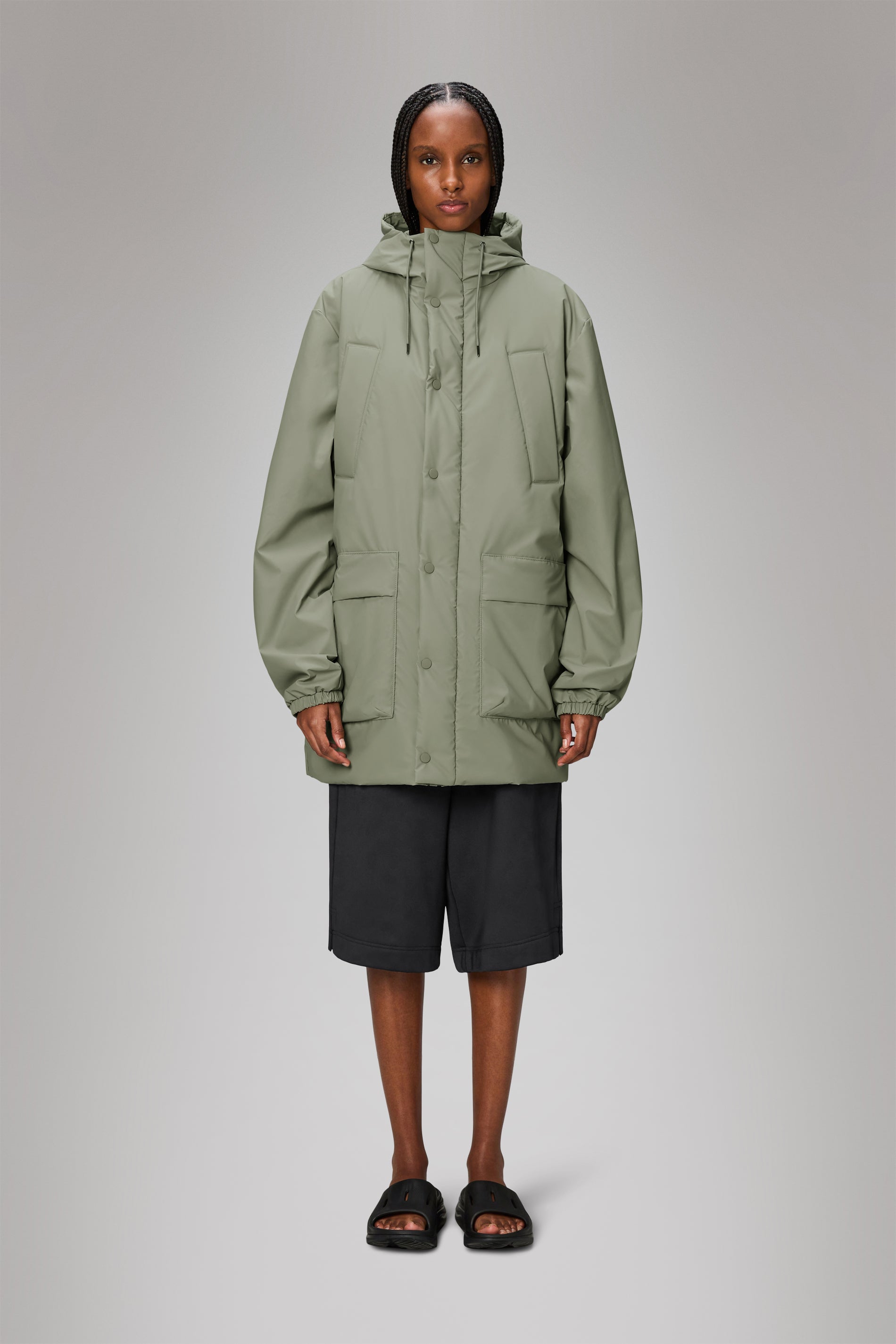 RAINS Lohja Long Insulated Cargo Jacket Drift Jacket