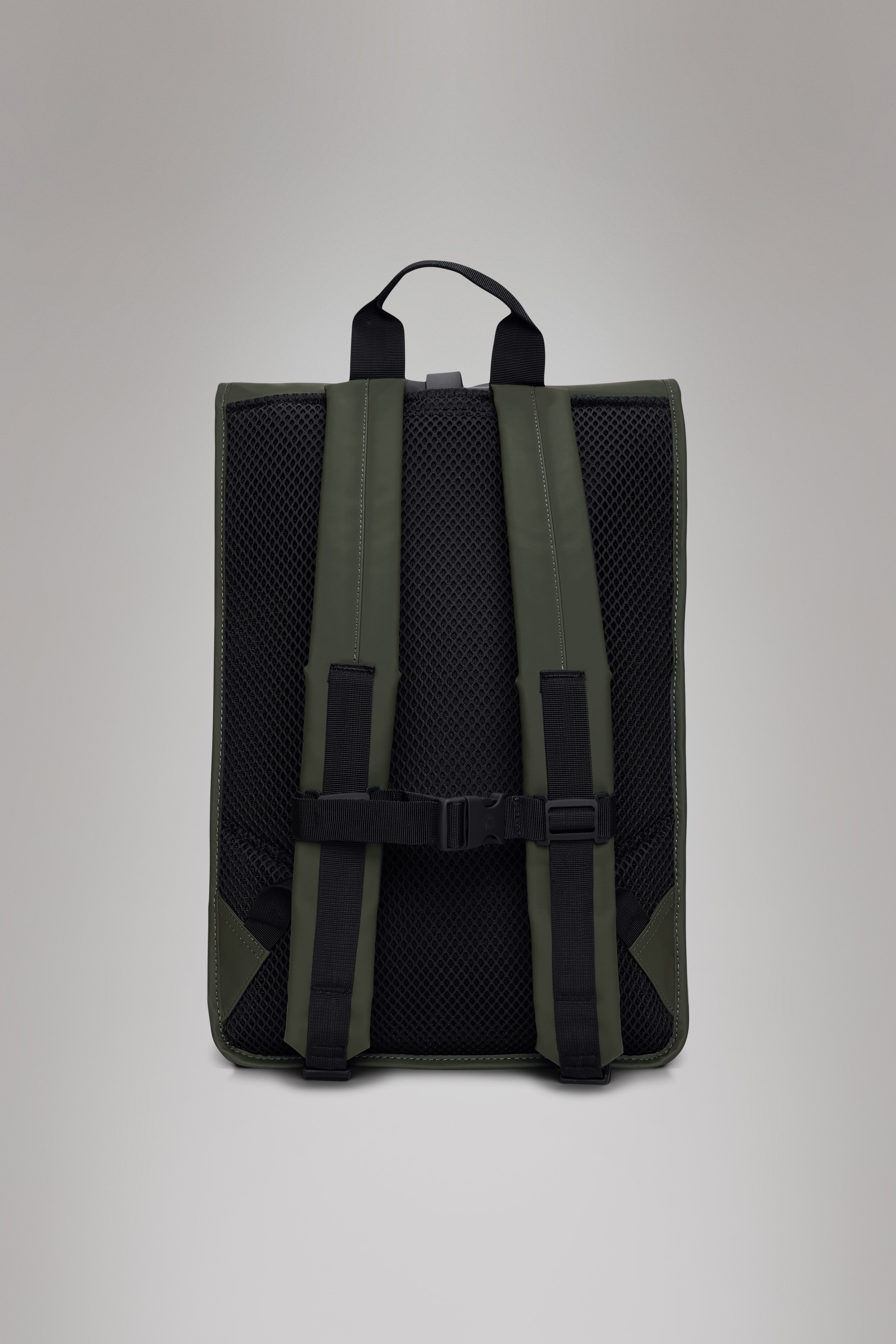 RAINS Rolltop Rucksack Large Green 23L H63 x D14 x W32 cm Backpack