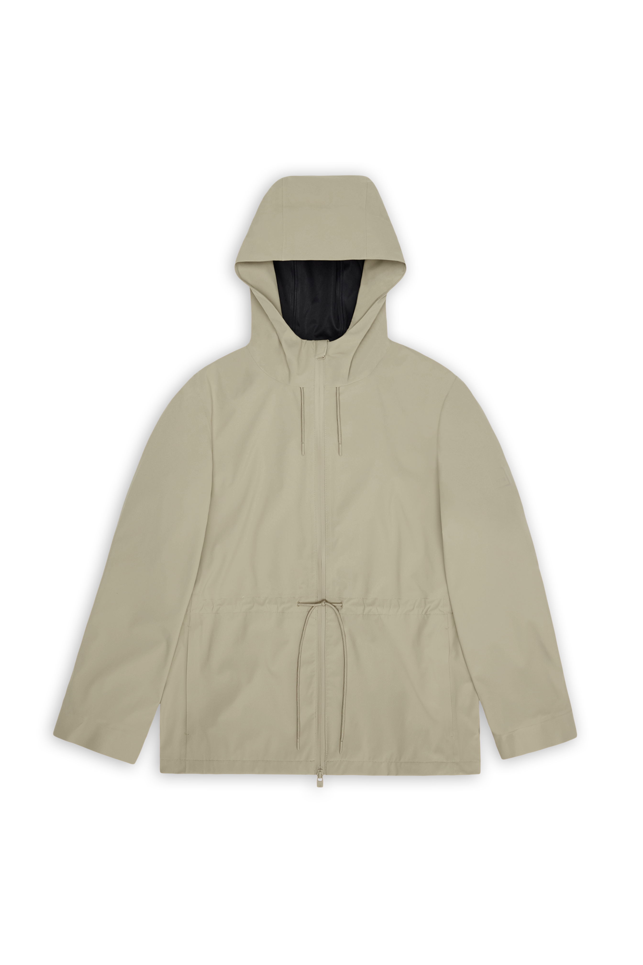 RAINS Suva Hardshell String W Jacket Beige Jacket