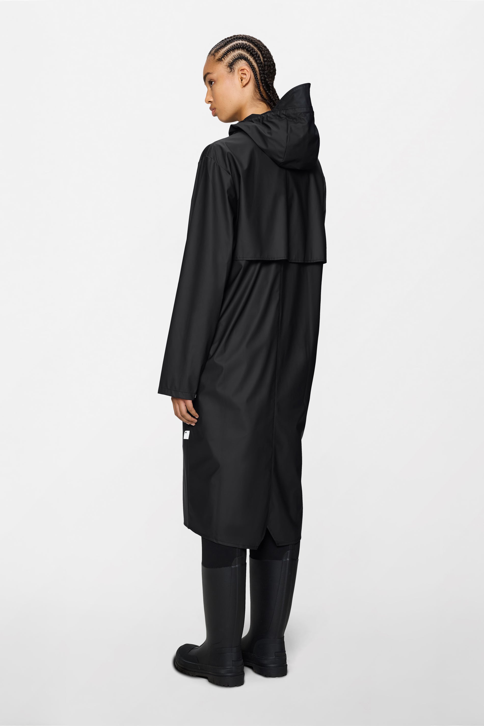 RAINS Longer Jacket Black Jacket