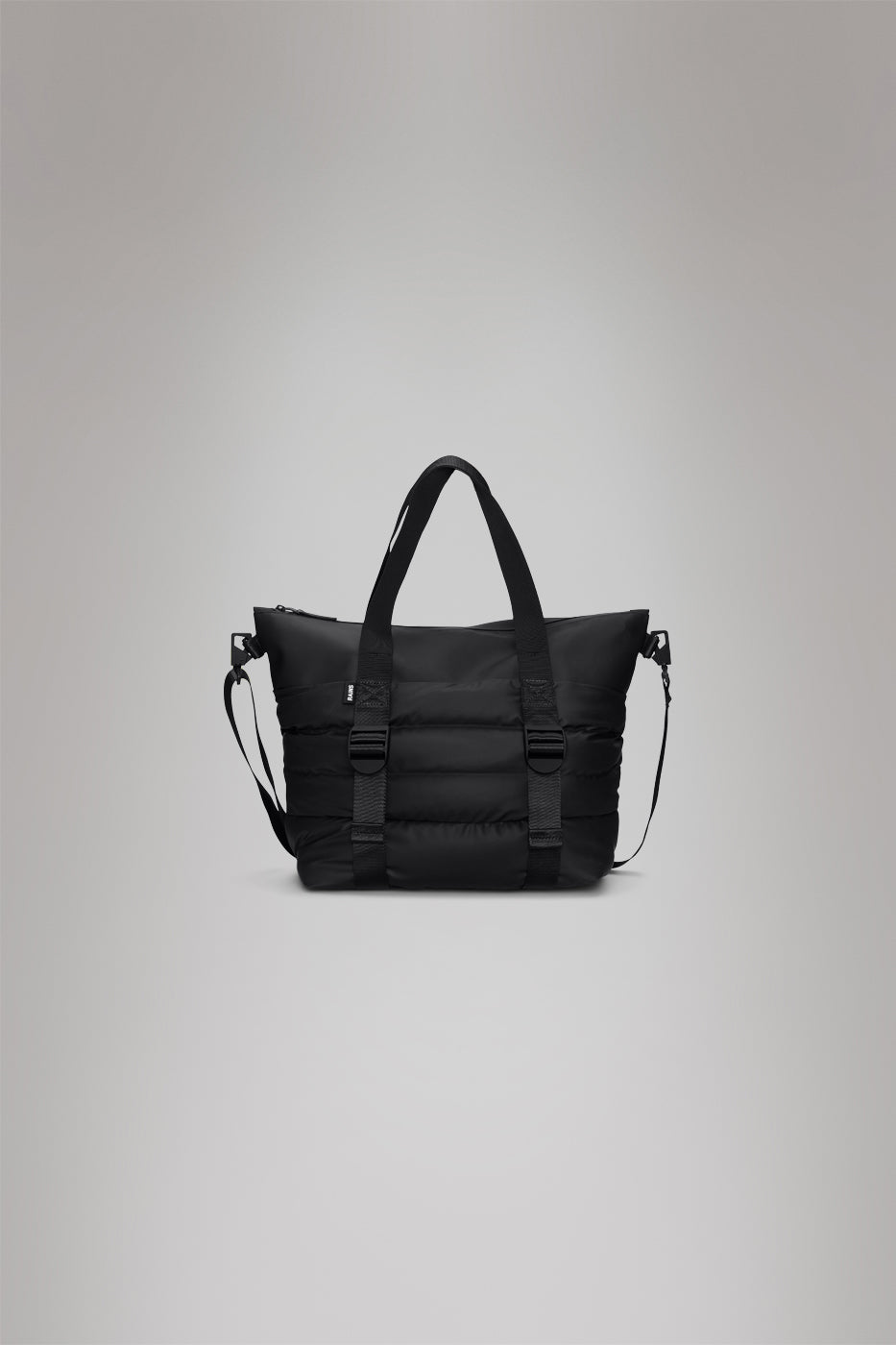 RAINS Puffer Mix Tote Bag Mini Black 16L H39 x D16 x W42 cm Tote