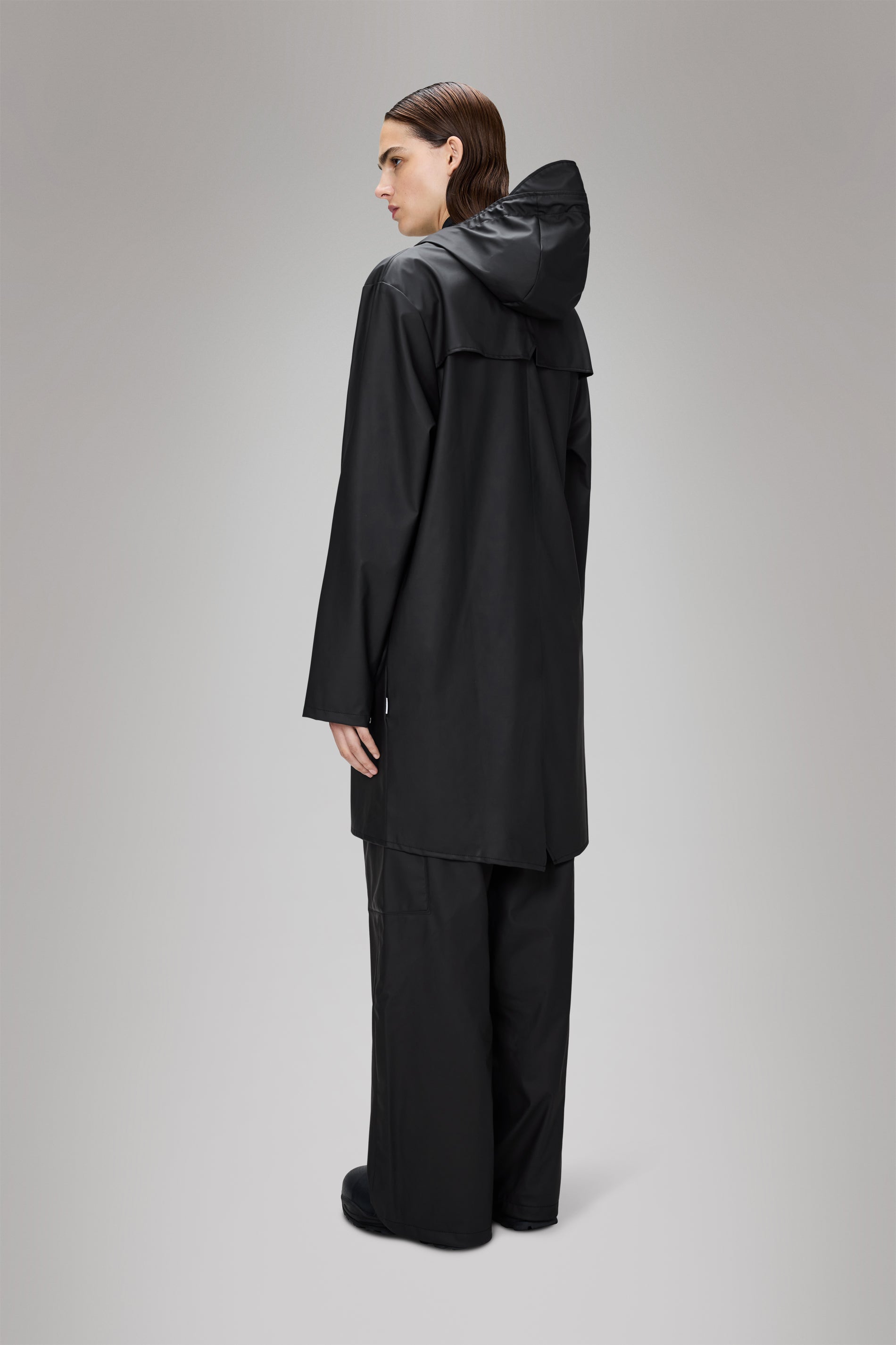 RAINS Long Jacket Black Jacket
