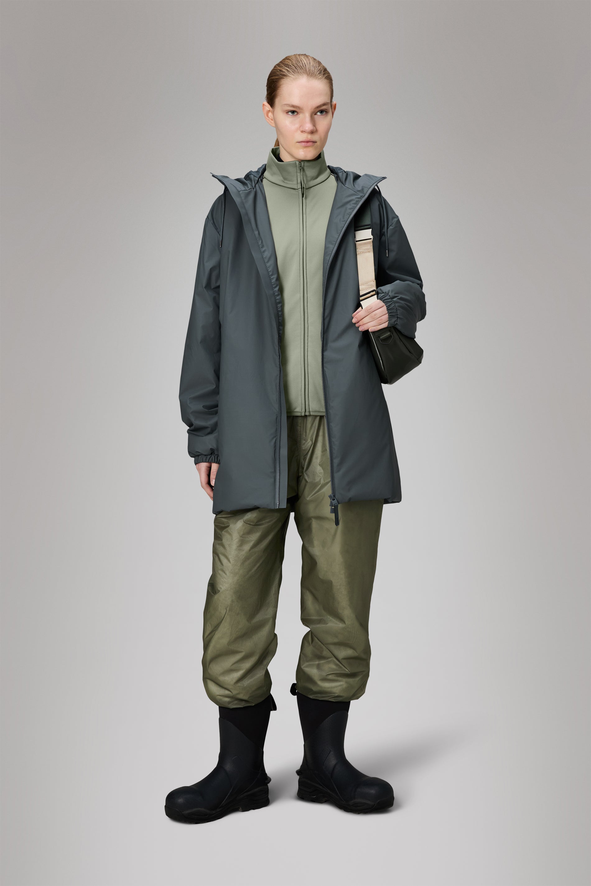 RAINS Lohja Long Insulated Jacket Lagoon Jacket