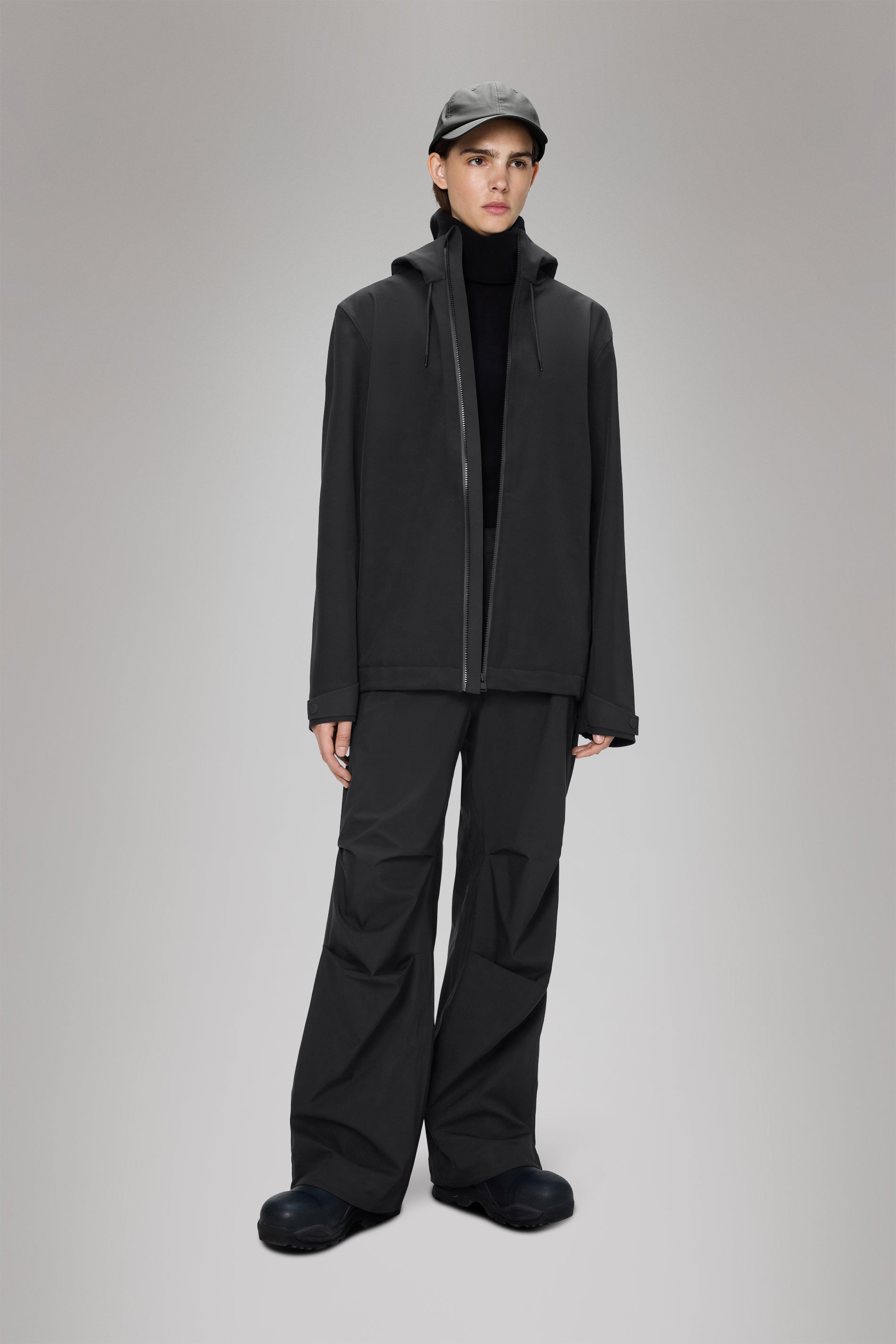 RAINS Suva Softshell Jacket Black Jacket