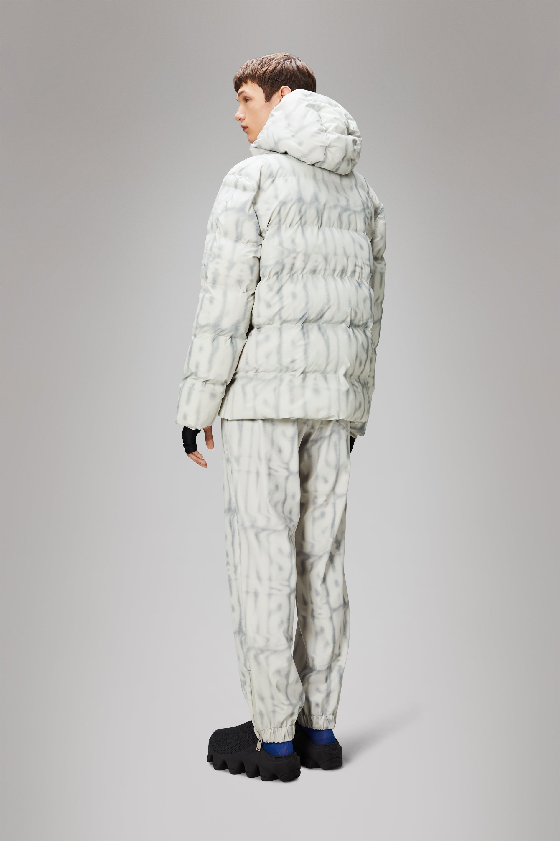 RAINS Alta Puffer Jacket Spray Spray AOP Jacket