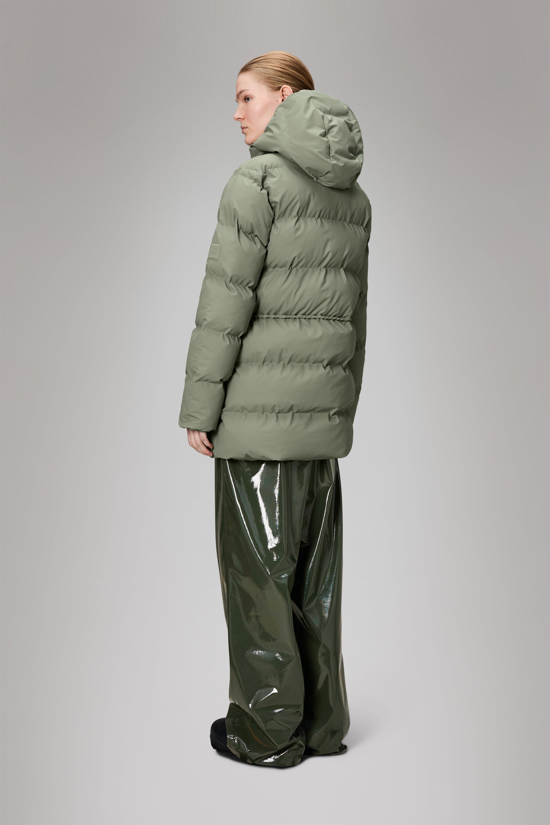 Rains Alta Long Puffer String W Jacket Drift Jacket