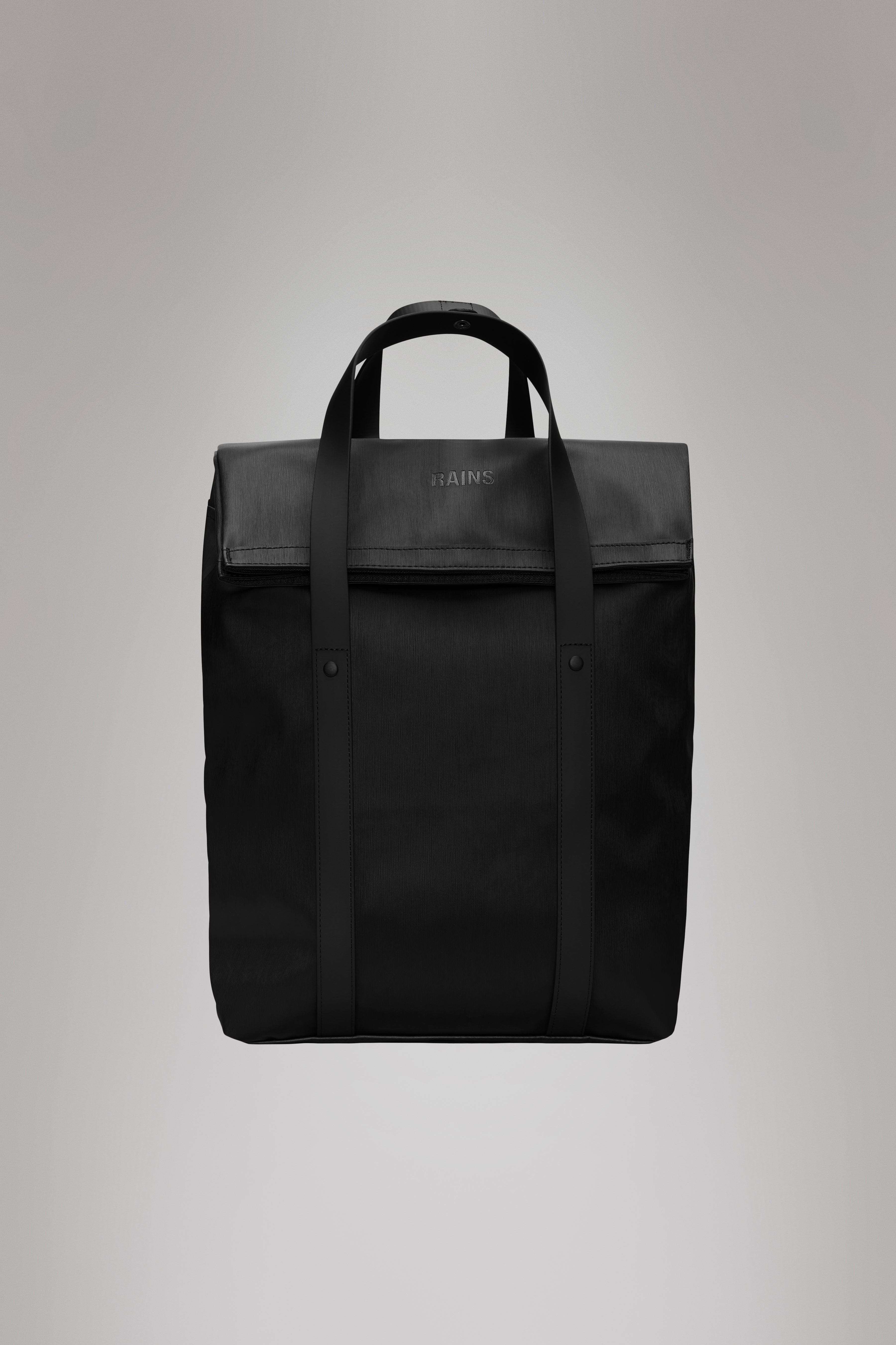 Rains 2 Way Tote Backpack Black Grain 23L H58 x D12 x W33 cm Backpack