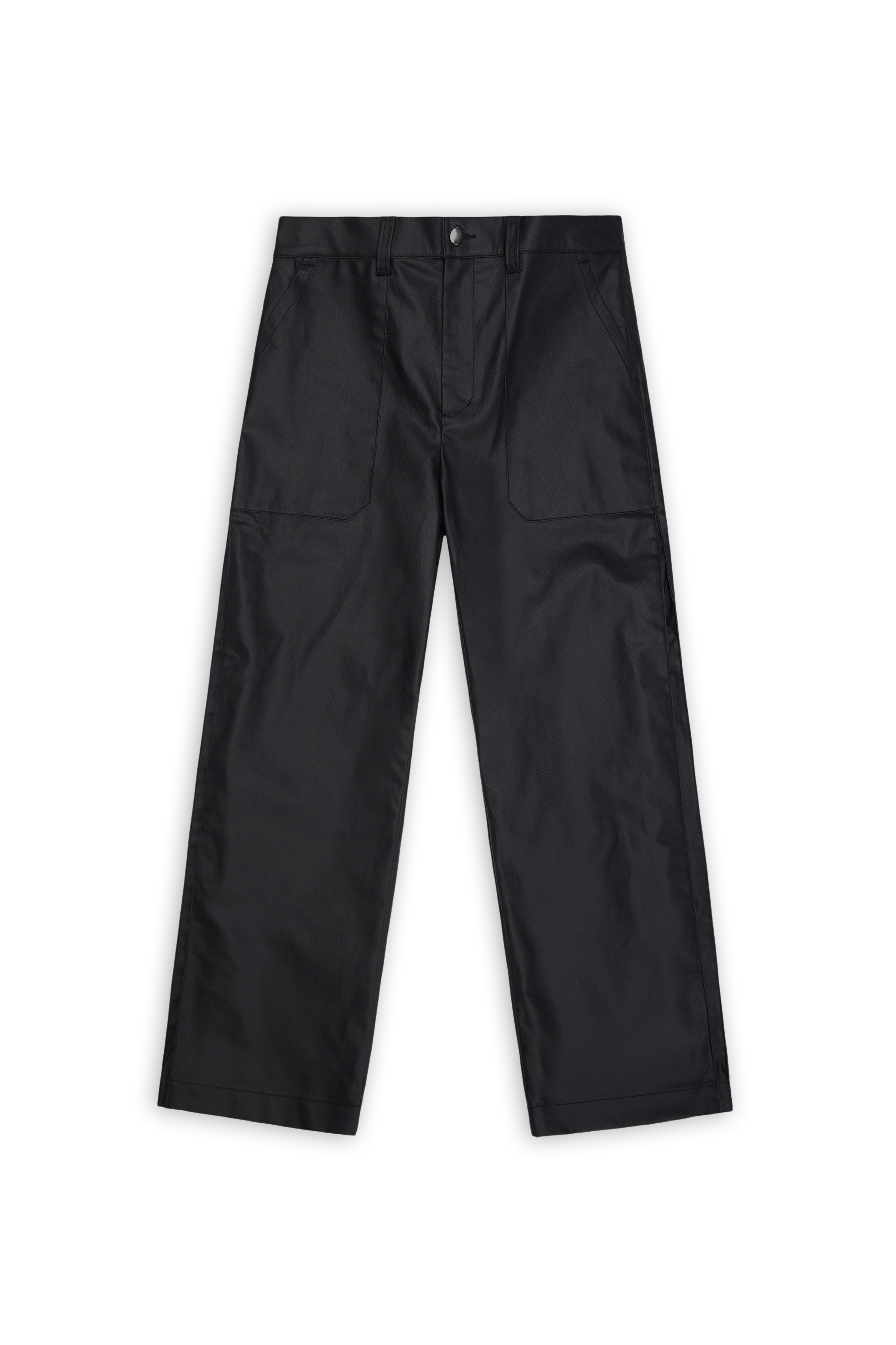 RAINS Heavy Woven Pants Straight Black Pants