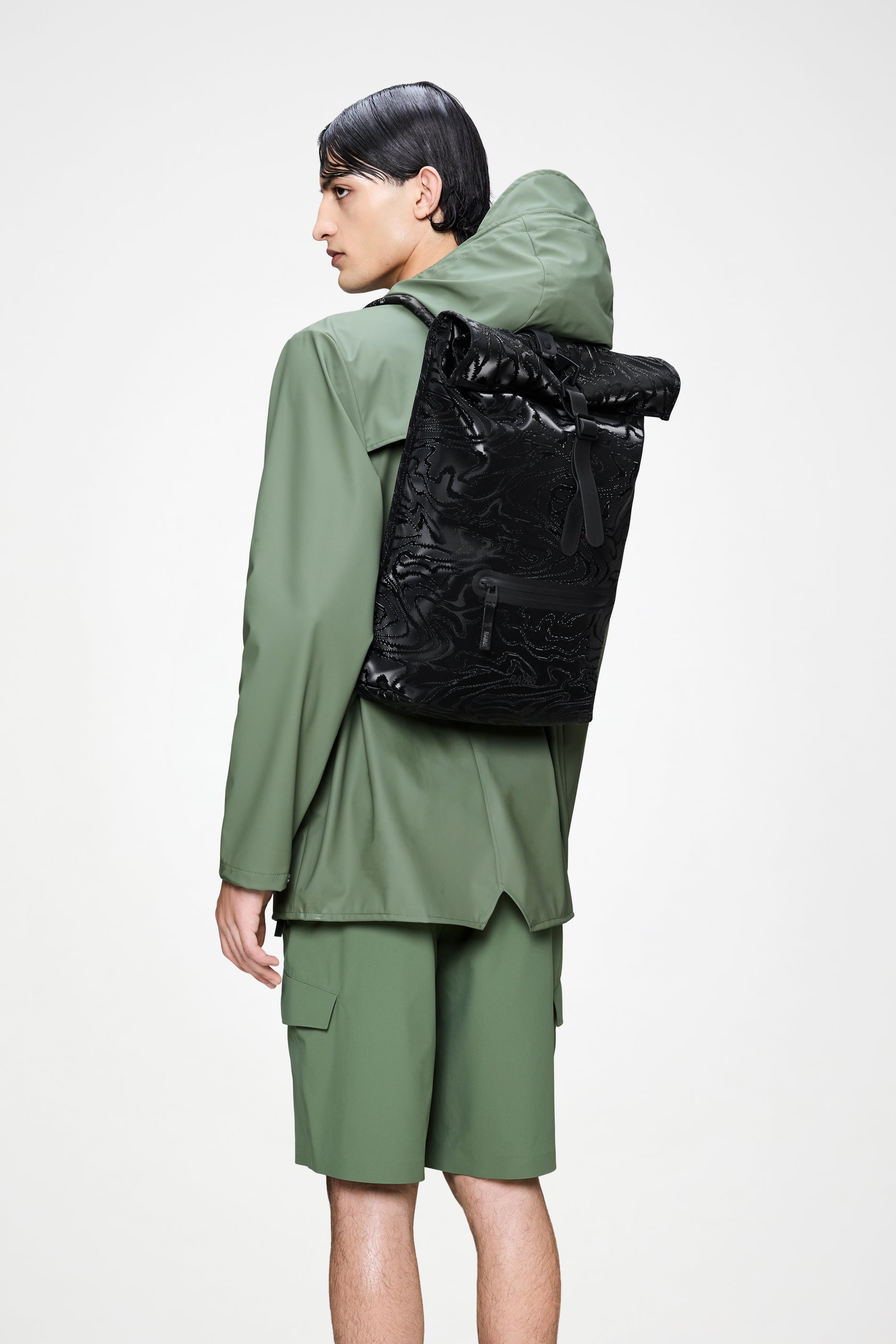 RAINS Rolltop Rucksack Amp 19L H60 x D11 x W32 cm Backpack