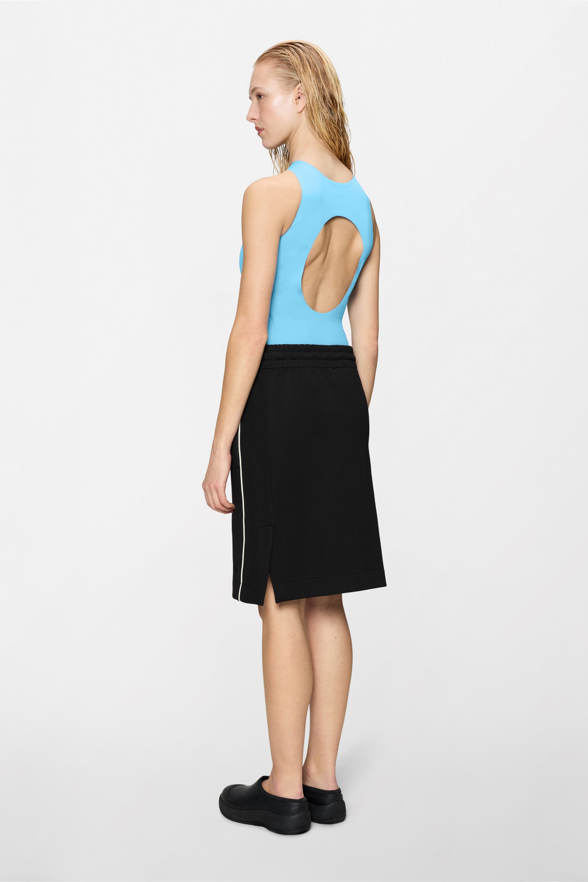 RAINS Downtime Track W Skirt Black Skirts