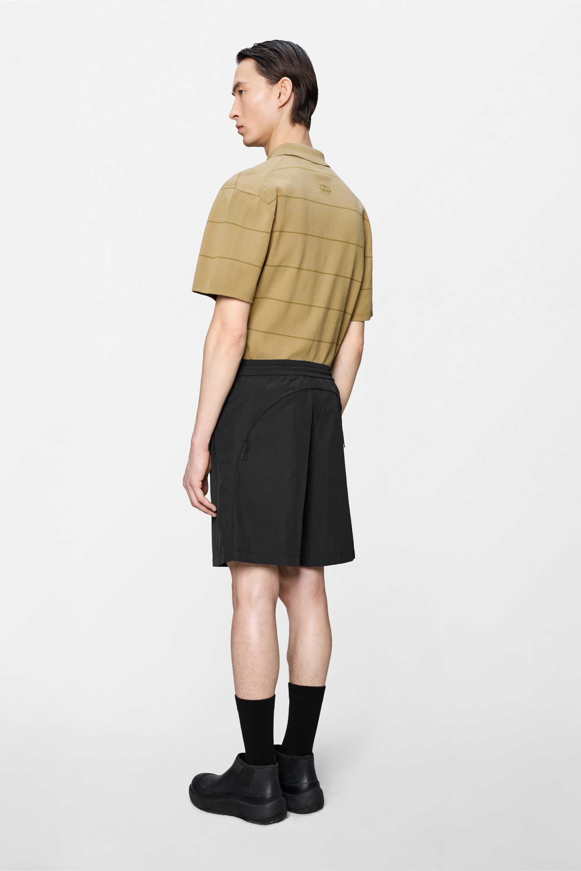 RAINS Cooldown Track Shorts Black Shorts