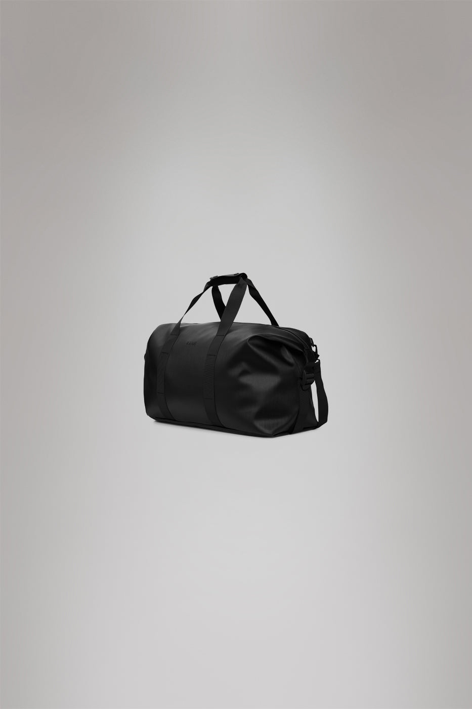 RAINS Hilo Weekend Bag Black Grain 36L H35 x D26 x W62 cm Weekender