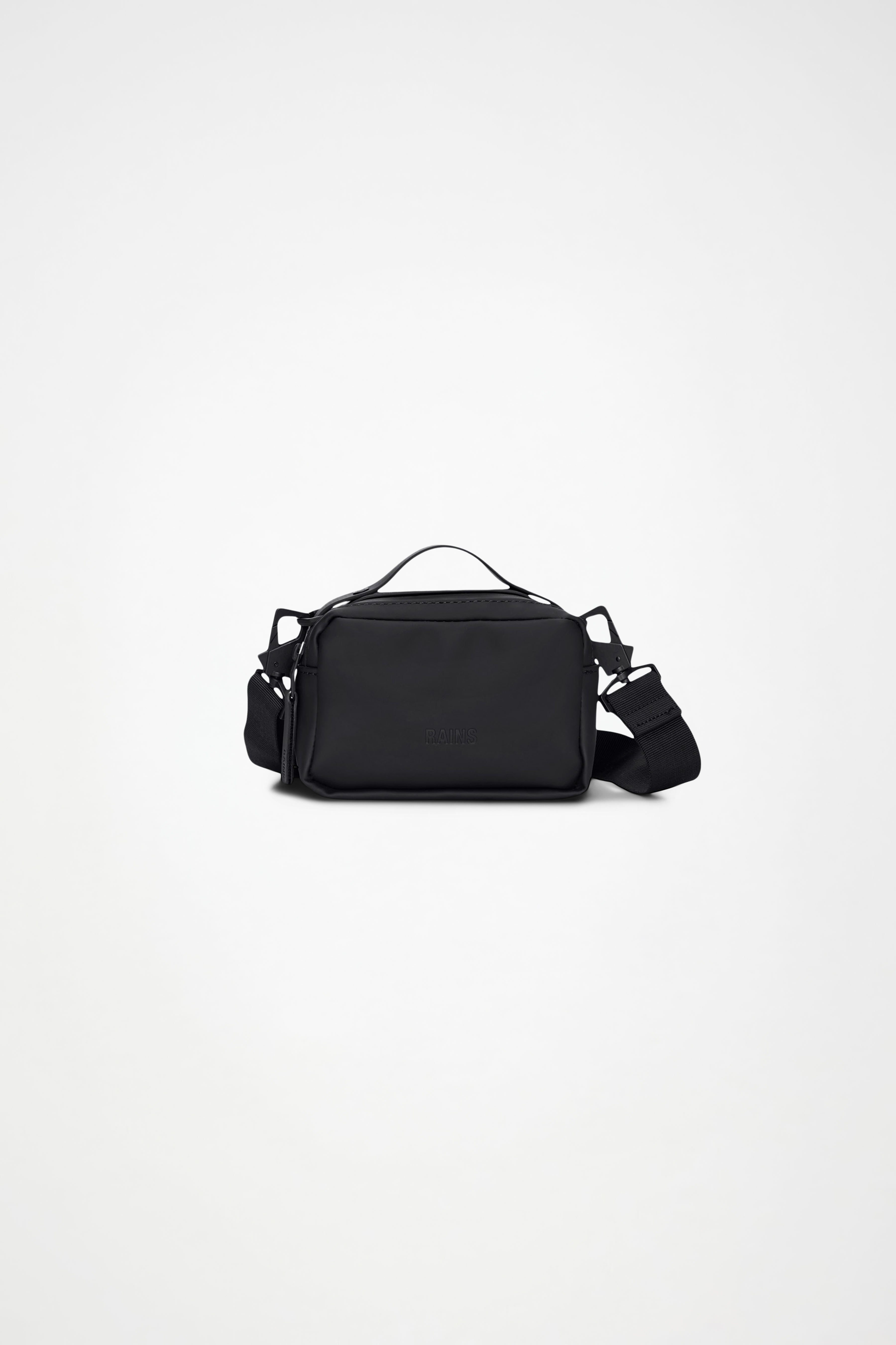 RAINS Box Bag Micro Black Crossbody