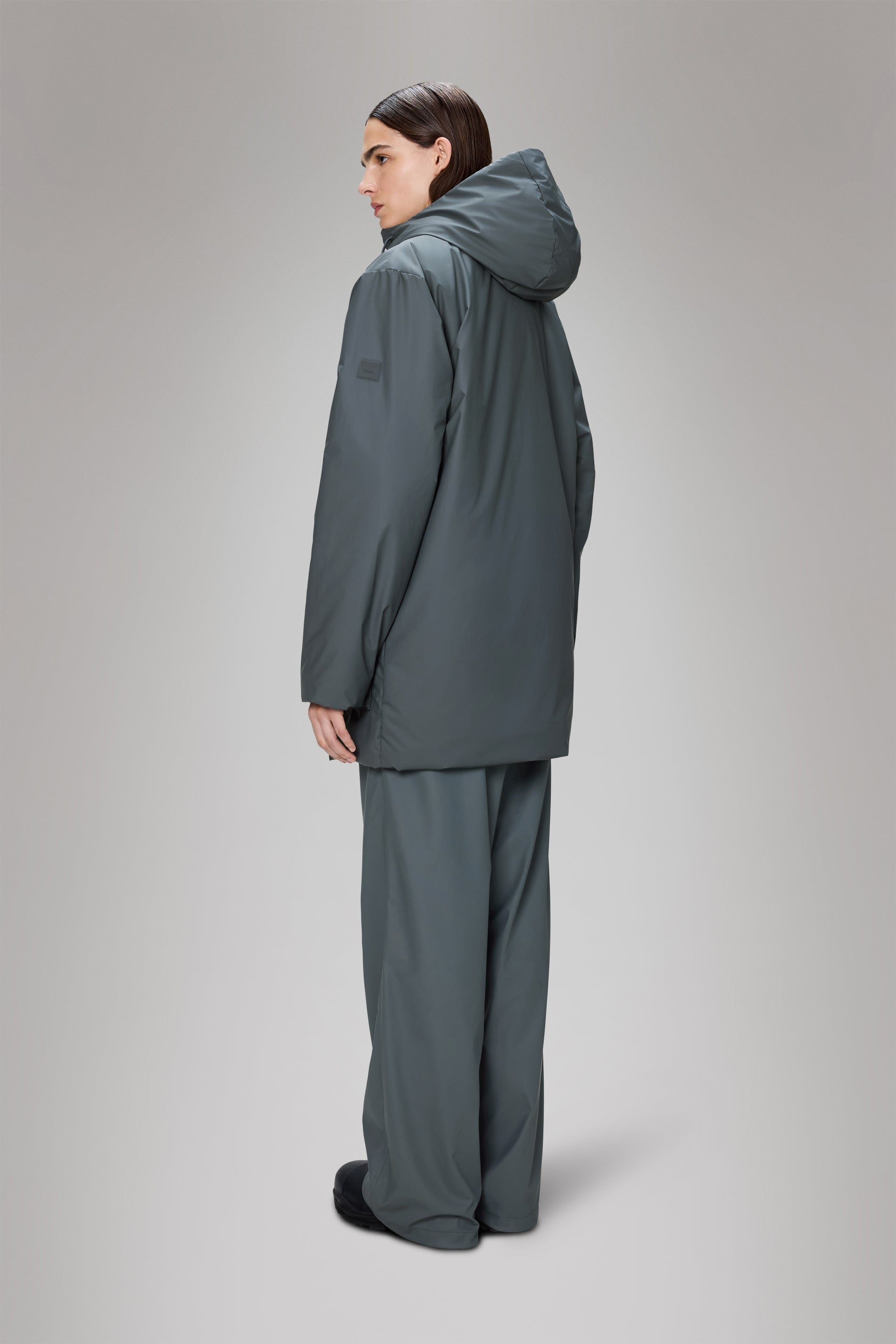 RAINS Lohja Long Insulated Cargo Jacket Lagoon Jacket