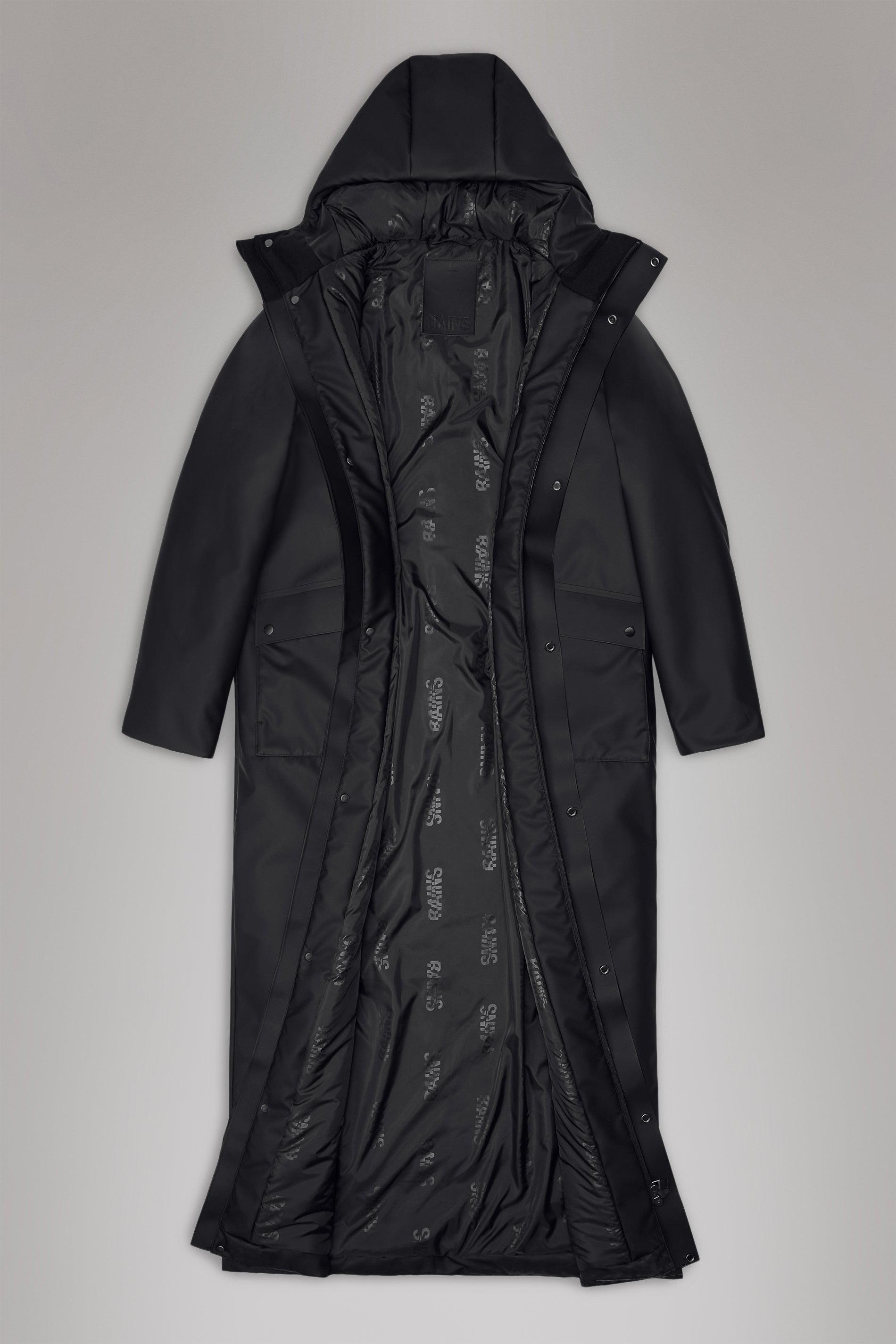RAINS Nome Vision Longest Jacket Black Jacket