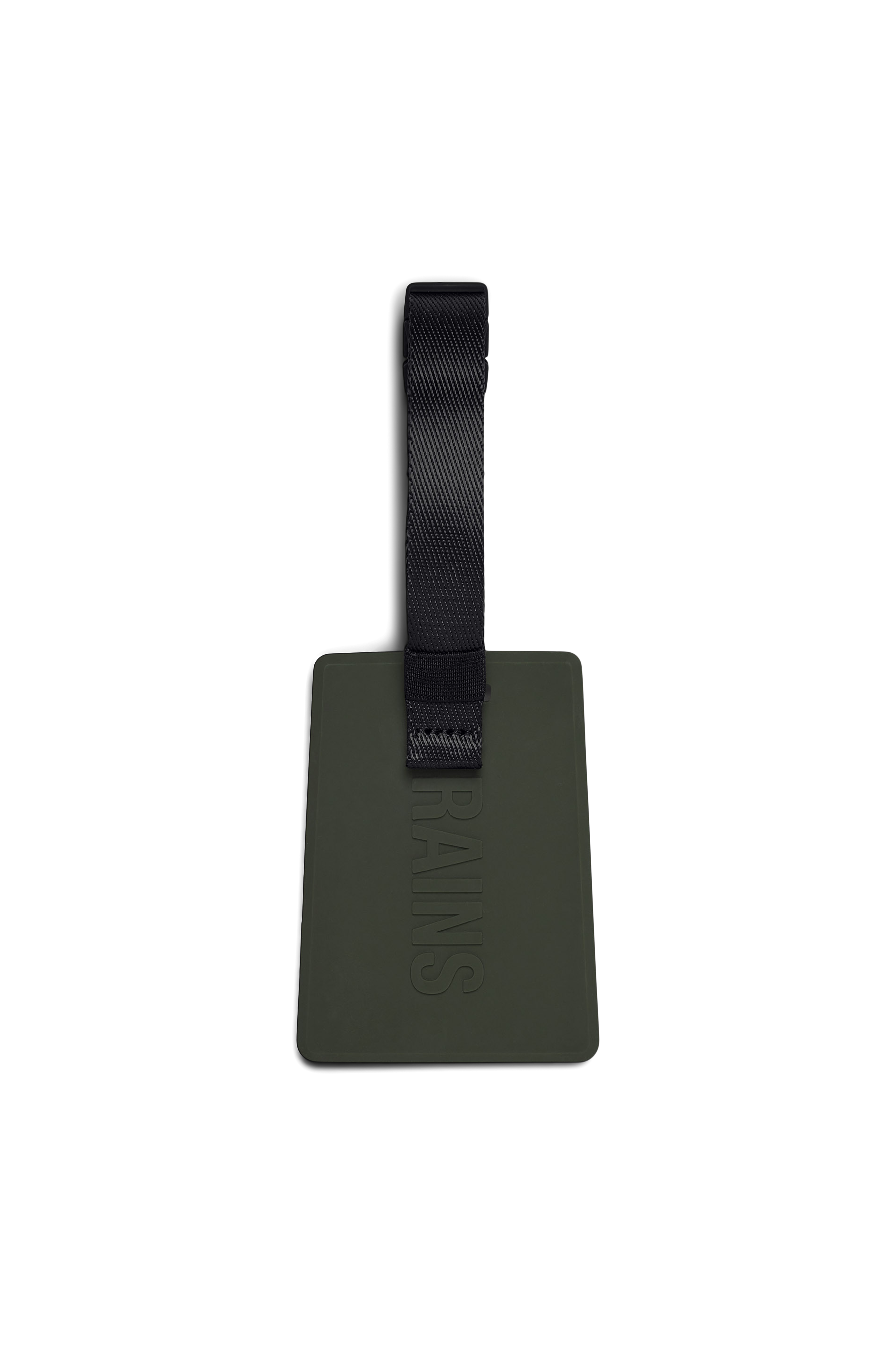 RAINS Travel Tag Green Name Tag