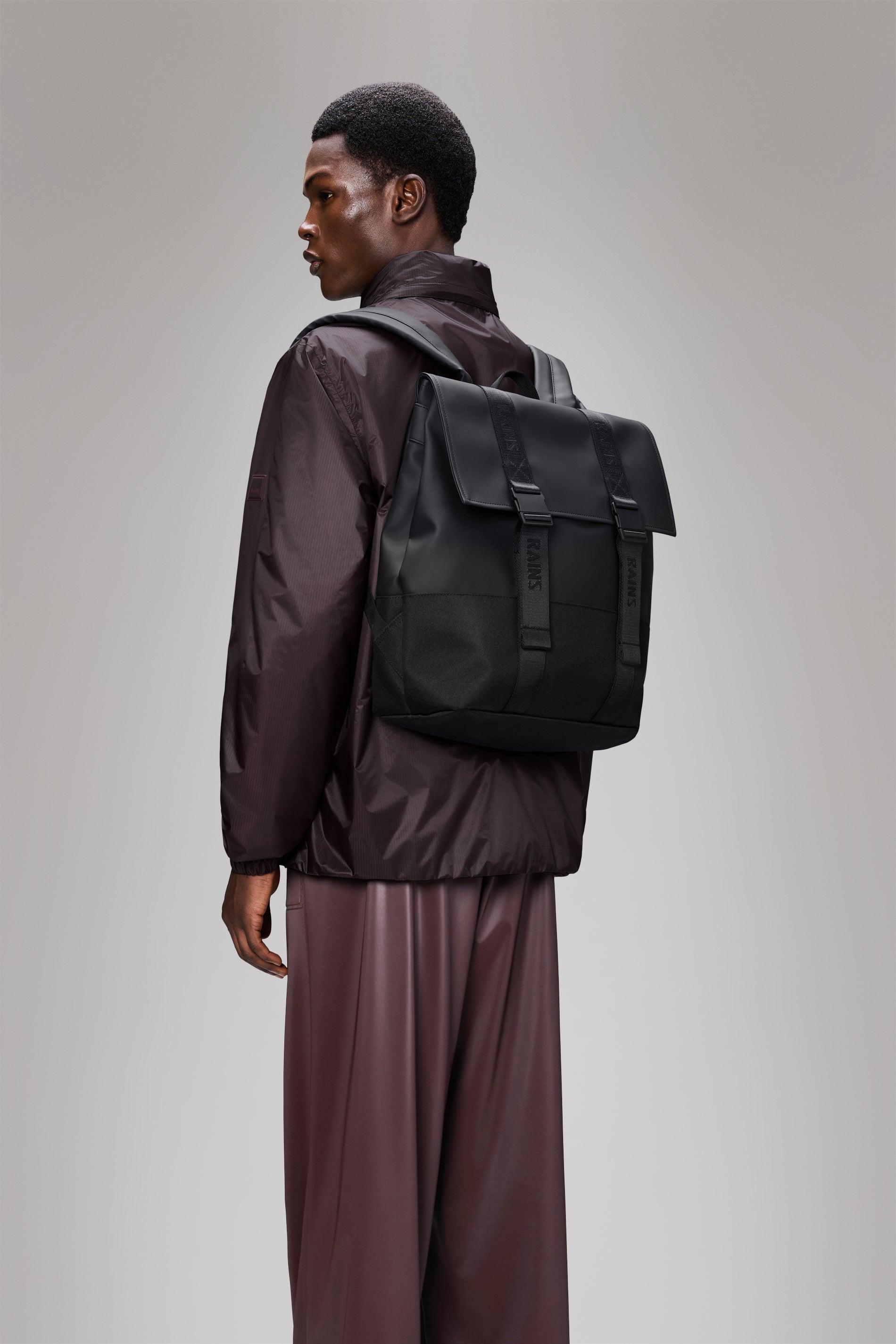 RAINS Trail MSN Bag Black 21.50L H40 x D14.50 x W37 cm Backpack