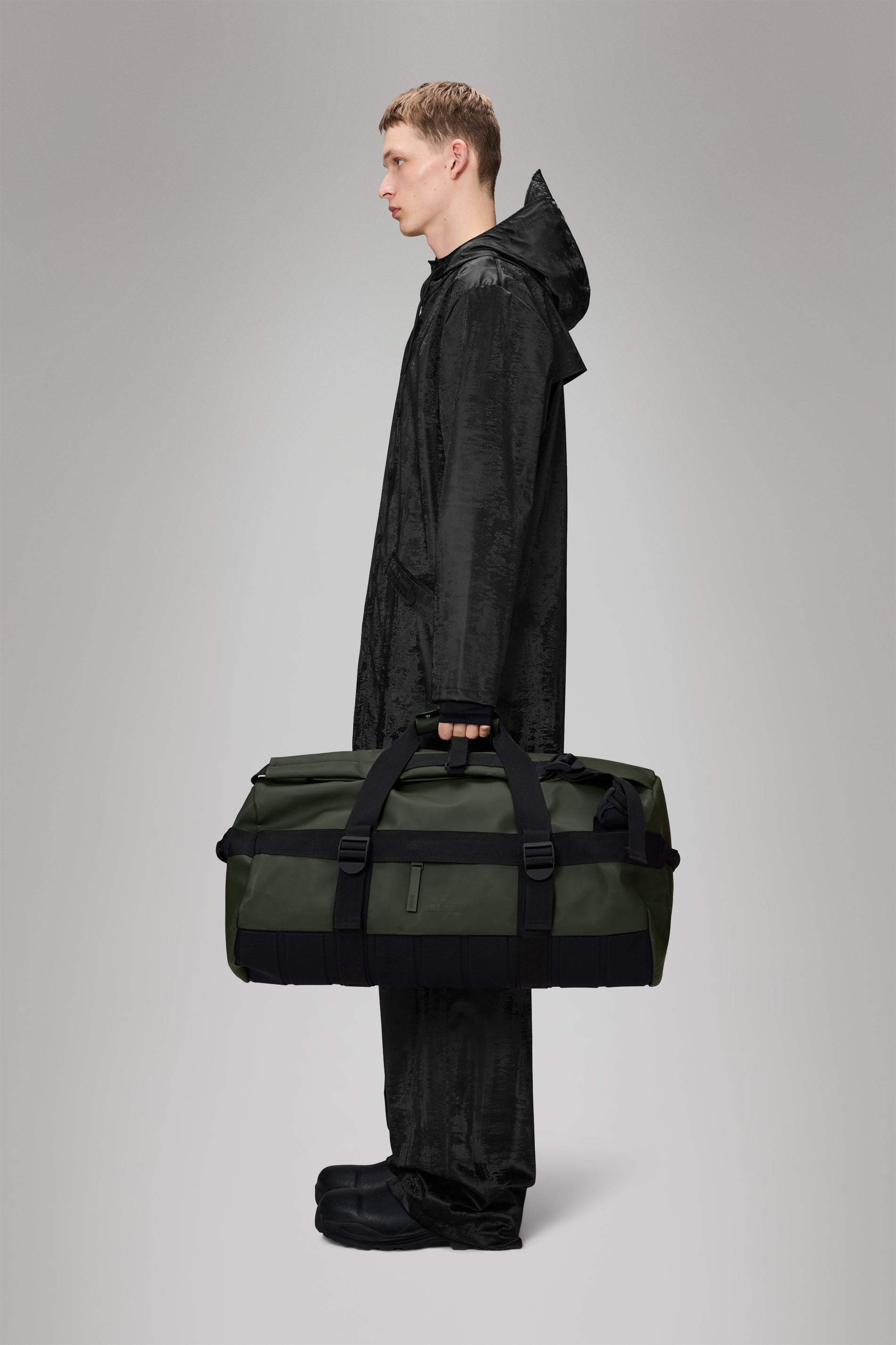 RAINS Texel Duffel Bag Small Green Duffel