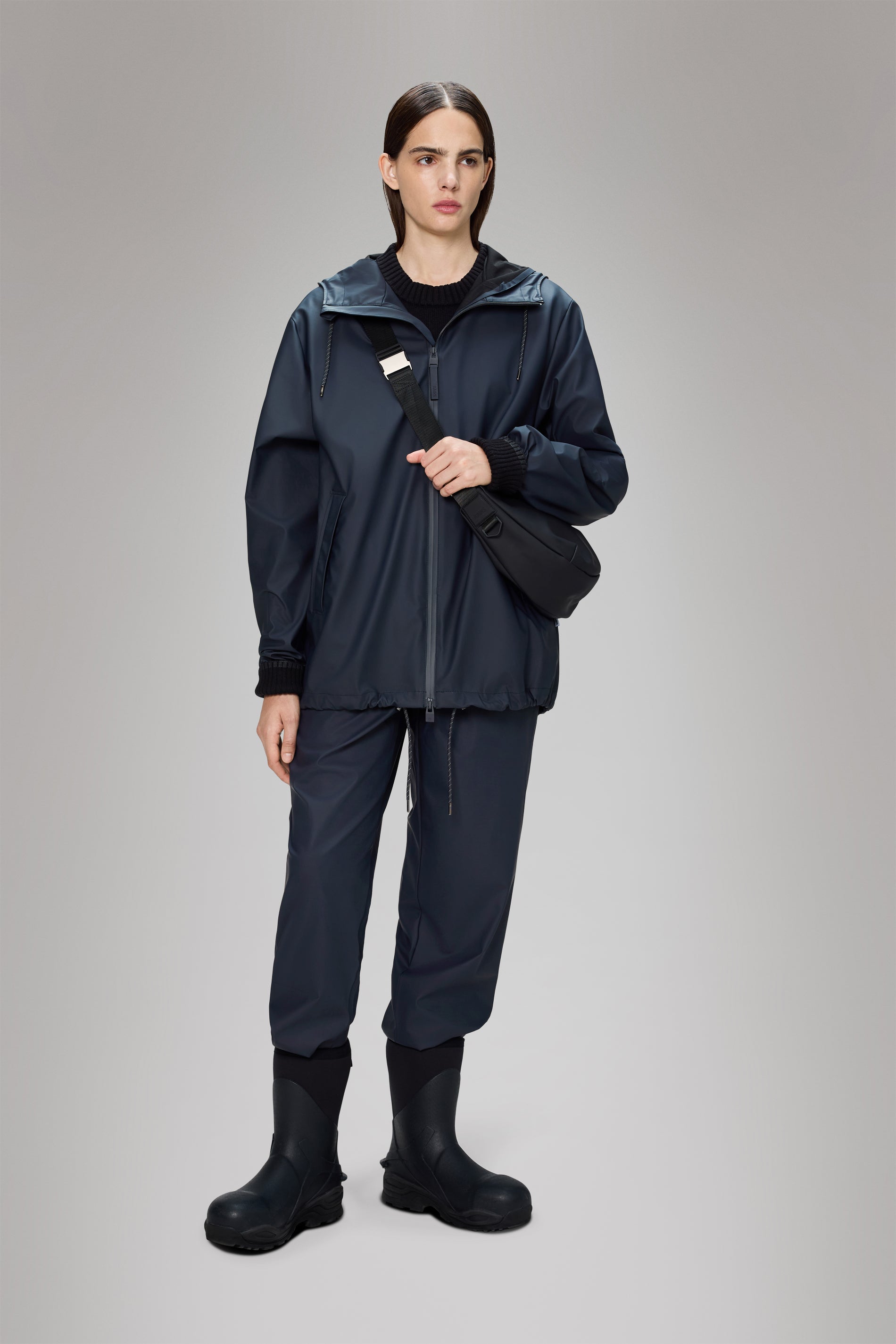 RAINS Storm Breaker Navy Jacket