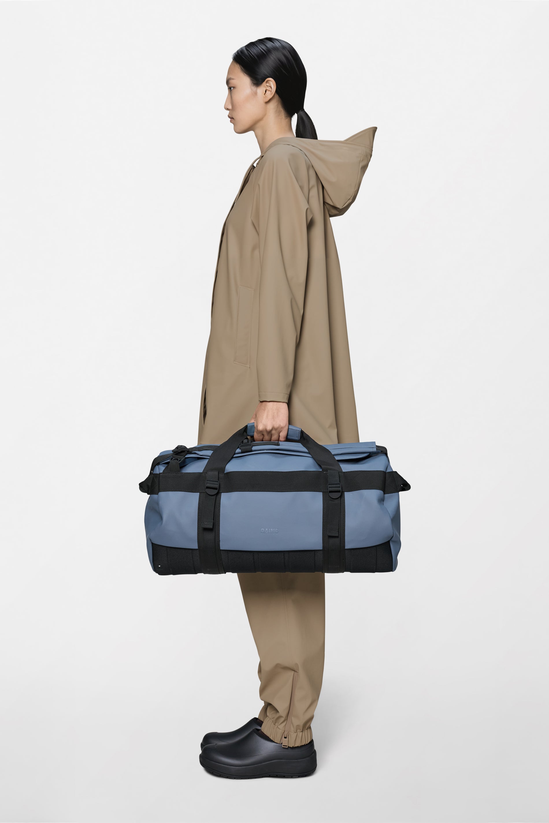 RAINS Texel Duffel Bag Small Blue Dusk 43L H28 x D28 x W55 cm Duffel