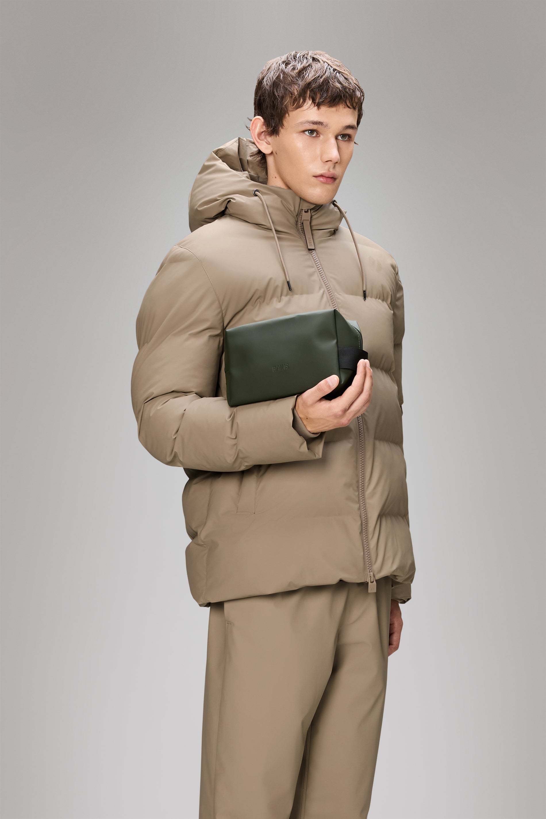 RAINS Wash Bag Small Green 3L H13 x D11 x W21 cm Wash Bag