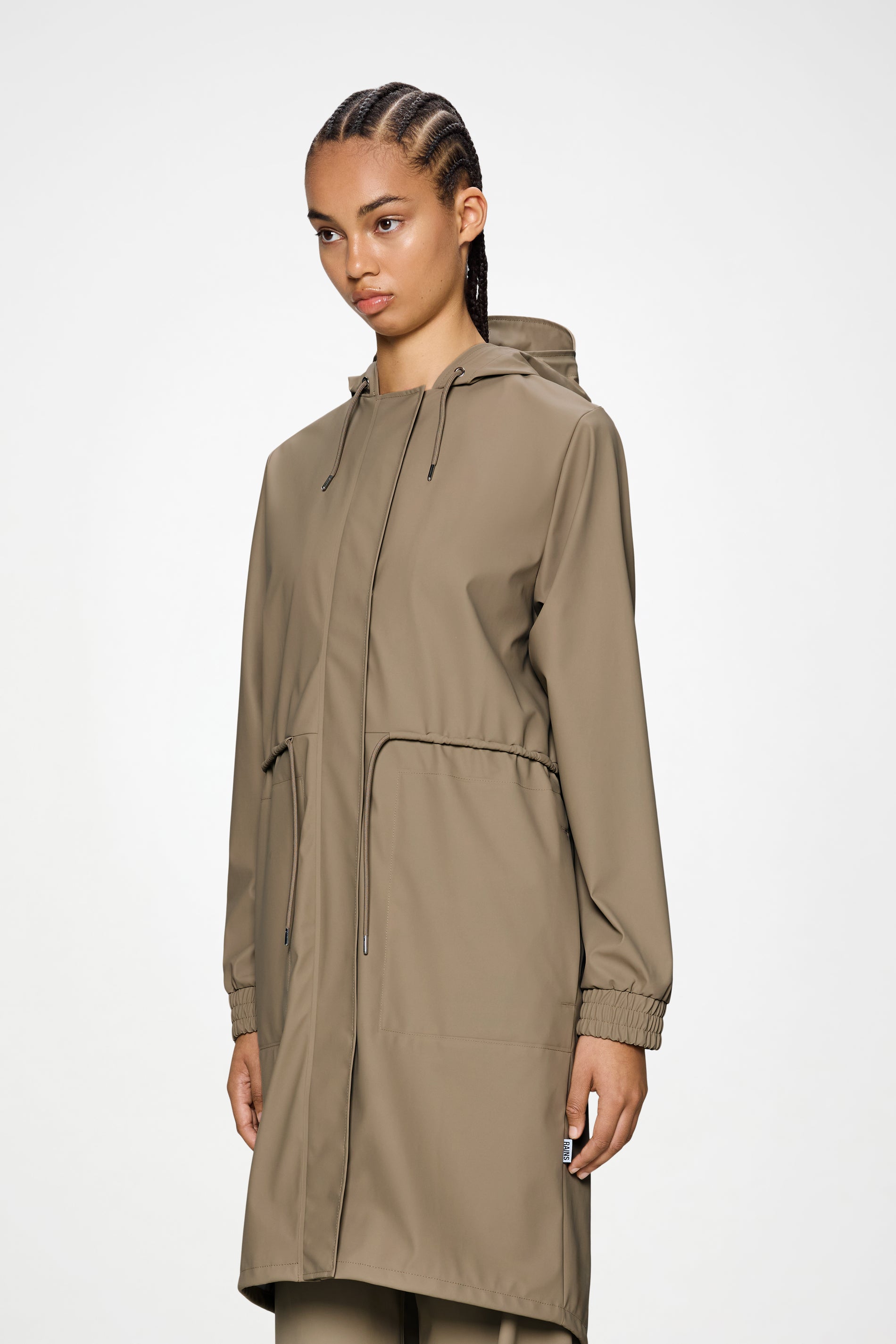RAINS String W Parka Beige Jacket