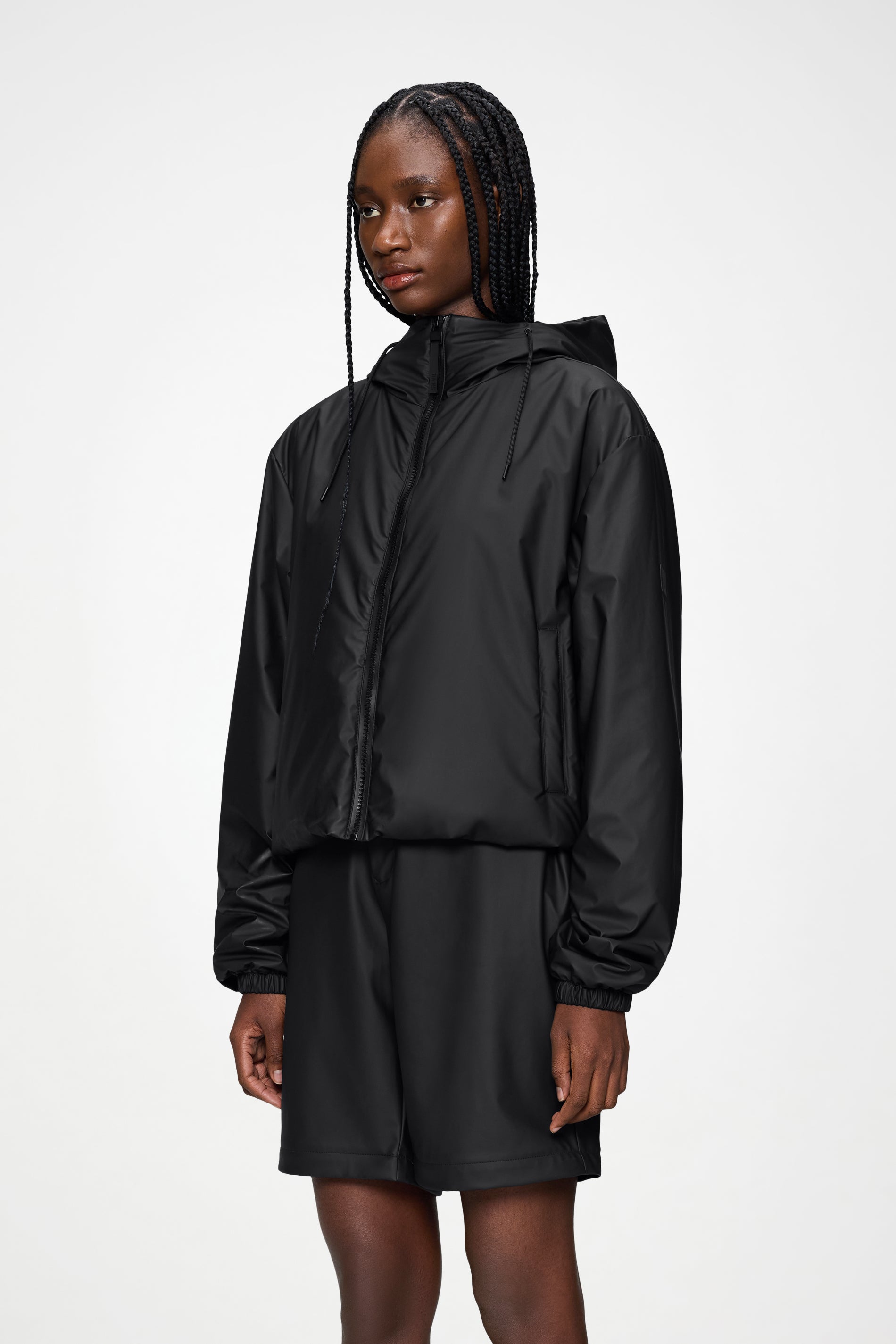 RAINS Lohja Short Insulated Jacket Black Jacket