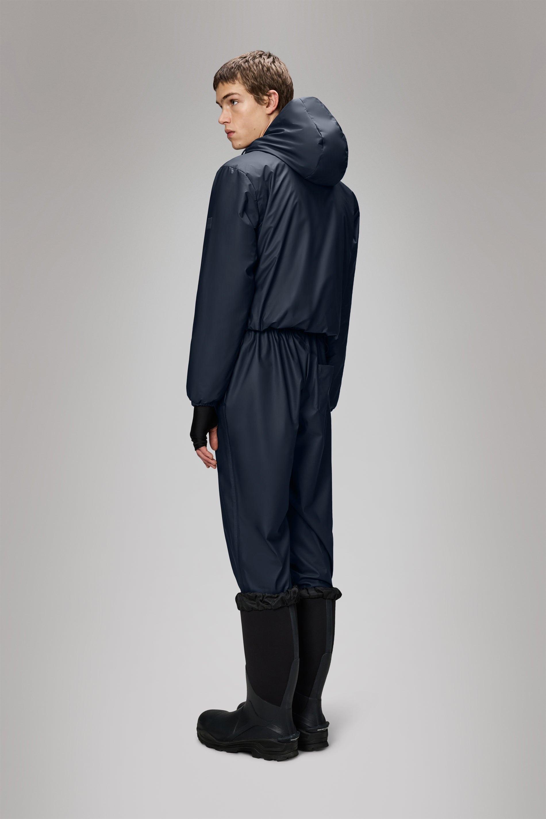 Rains Lohja Short Insulated Jacket Navy Jacket