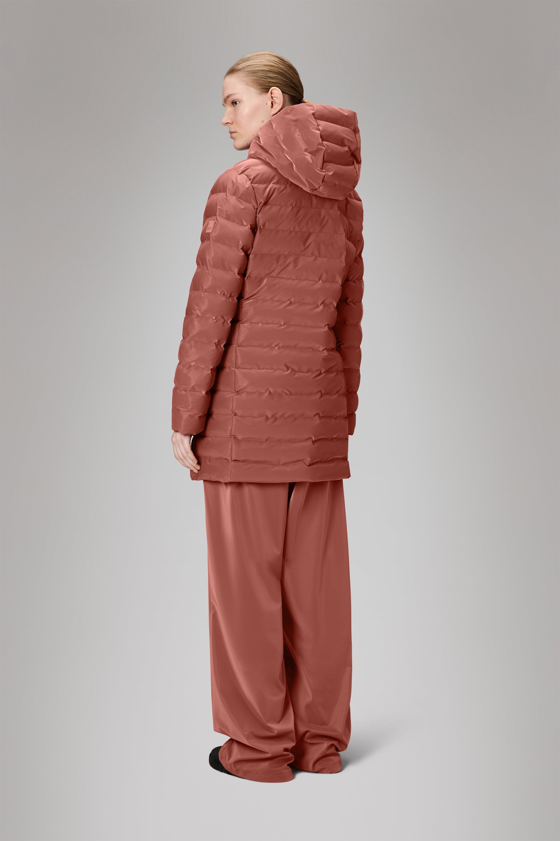 Rains Lohja Long Puffer Curve Jacket Honor Jacket