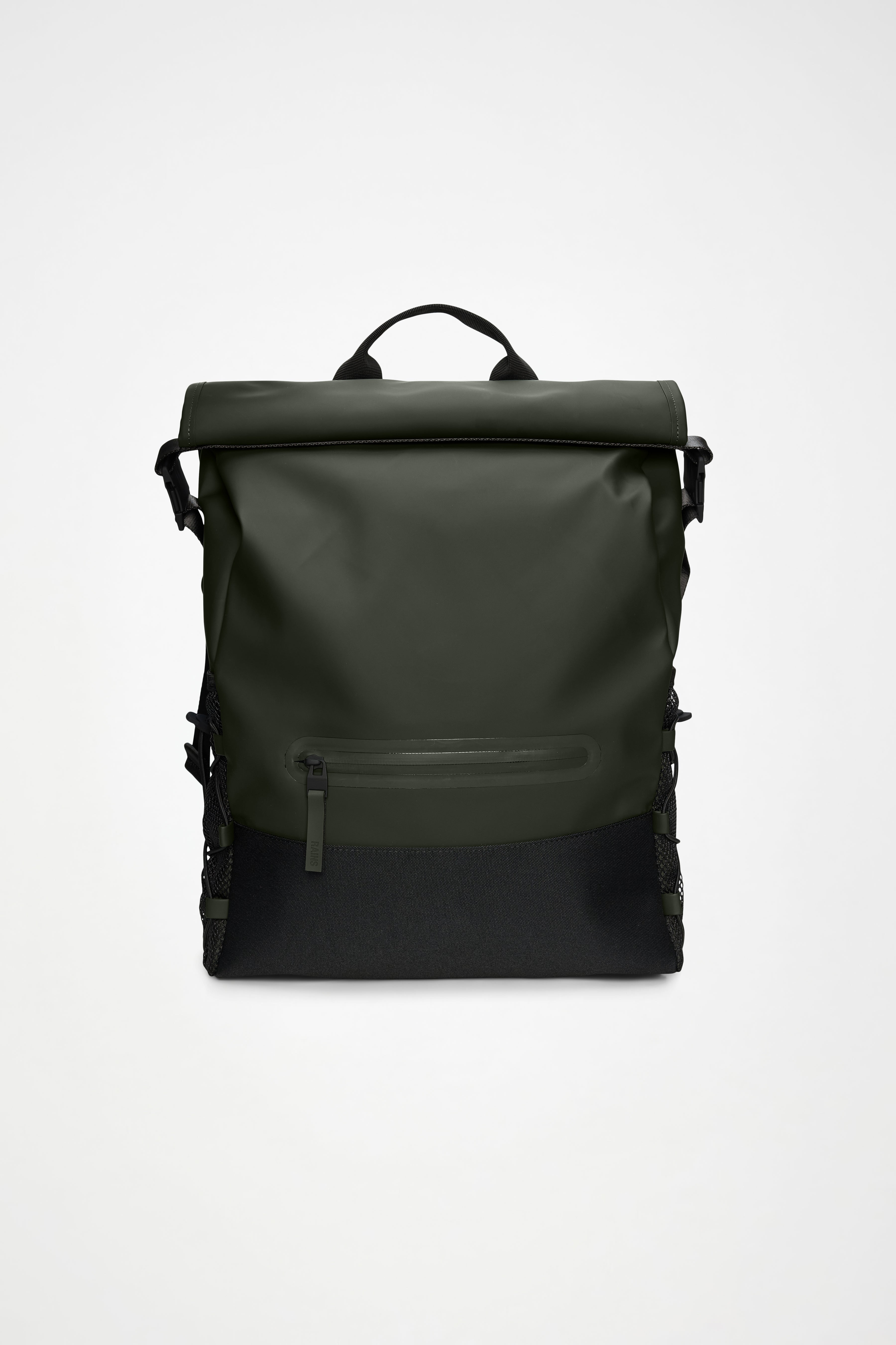 RAINS Trail Mountaineer Rolltop Green Backpack