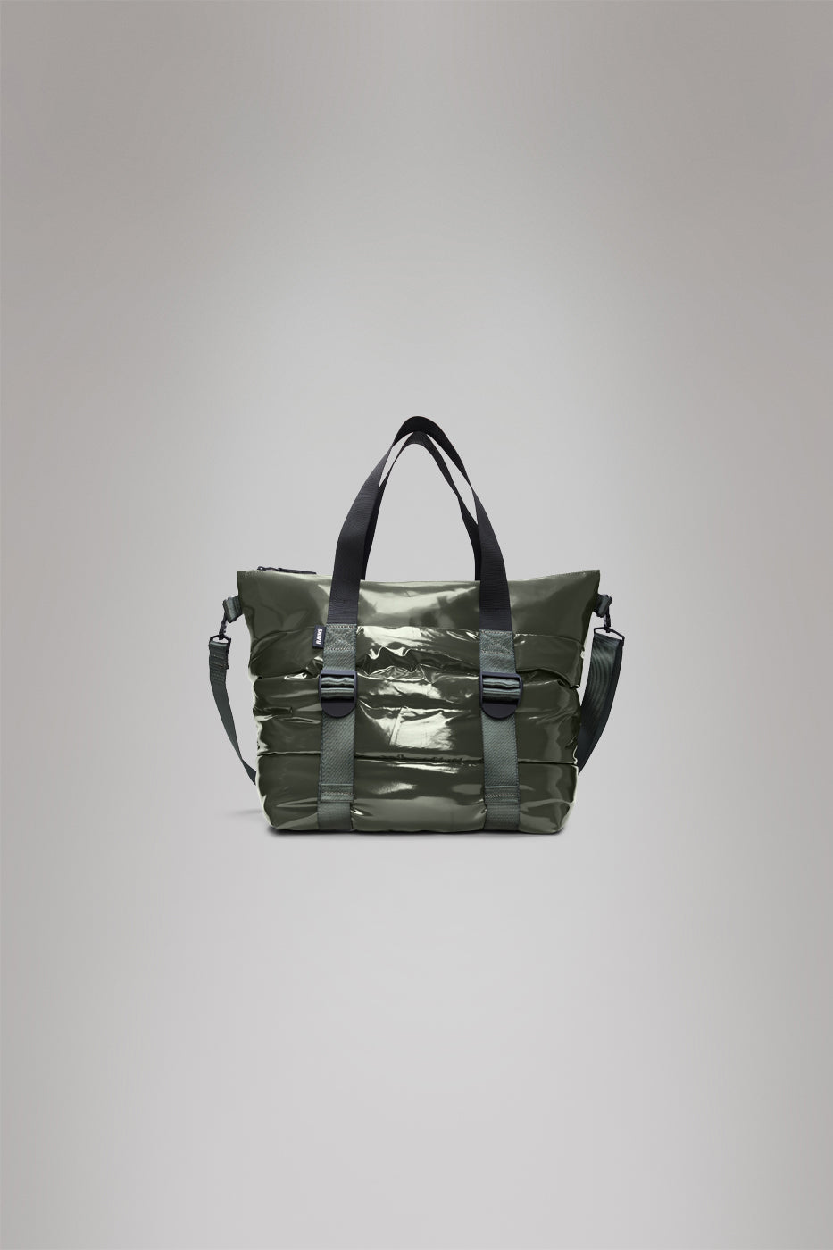RAINS Puffer Mix Tote Bag Mini Swamp 16L H39 x D16 x W42 cm Tote