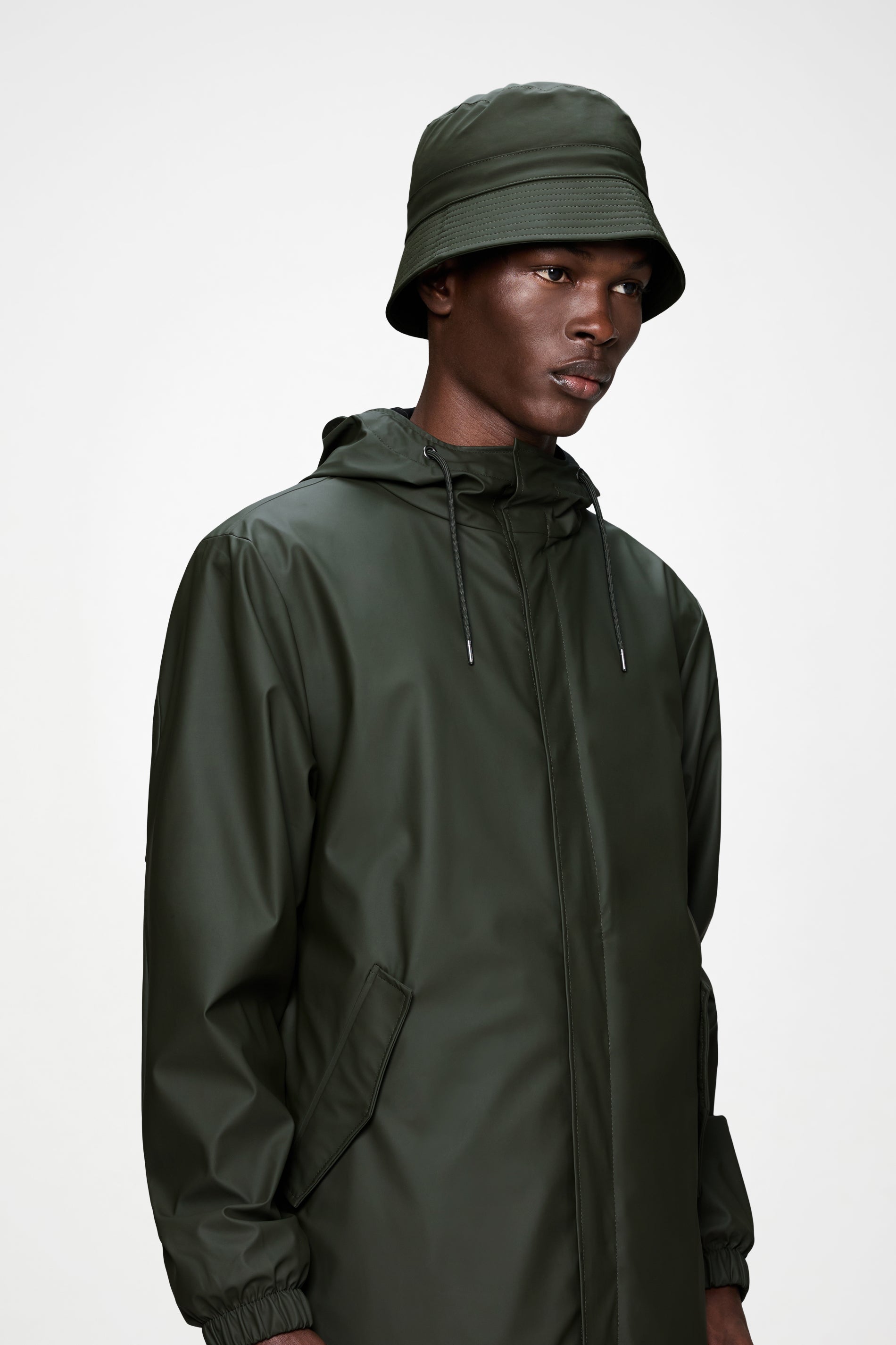 RAINS Bucket Hat Green Headwear