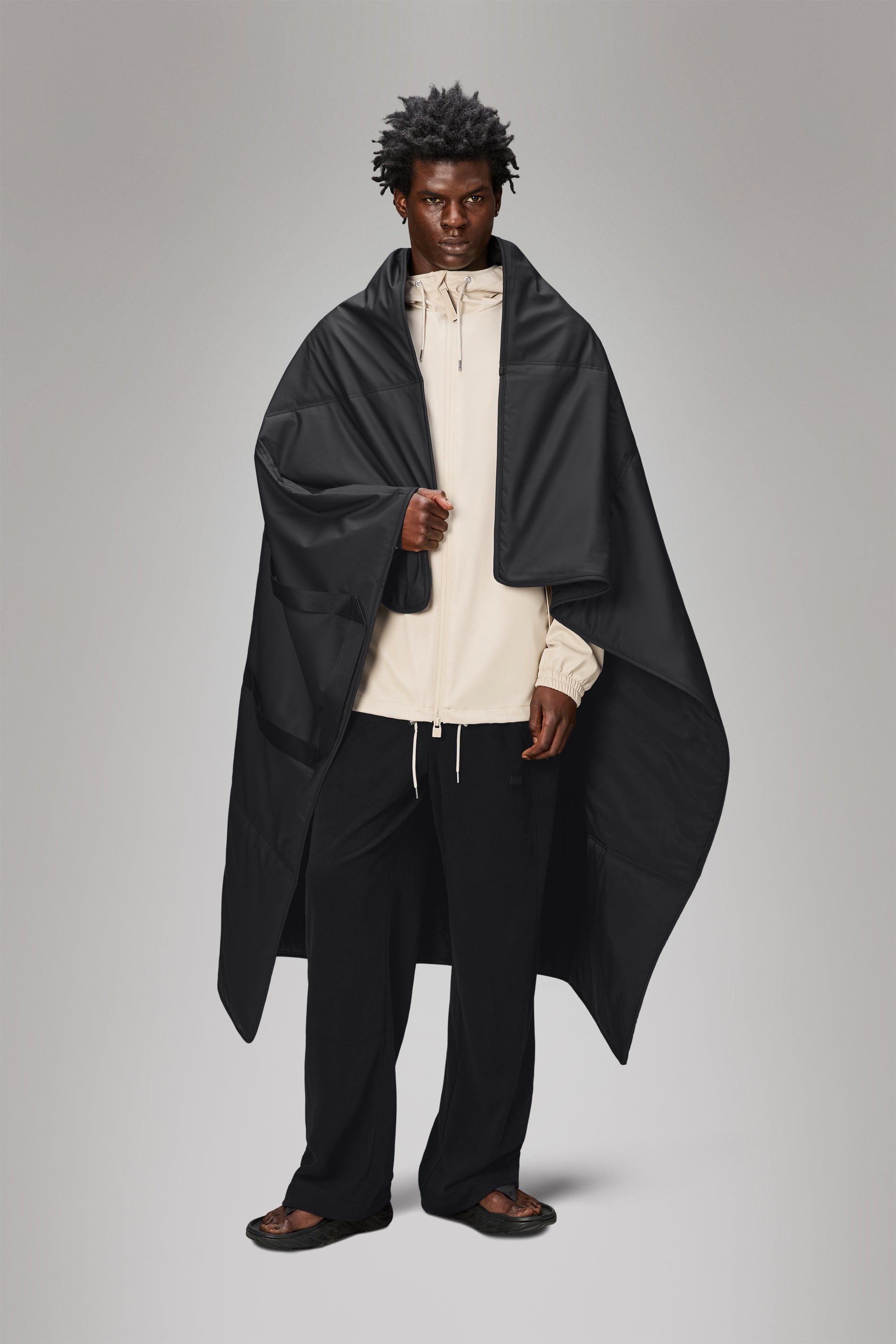 RAINS Carry Picnic Blanket Black Picnic Blanket