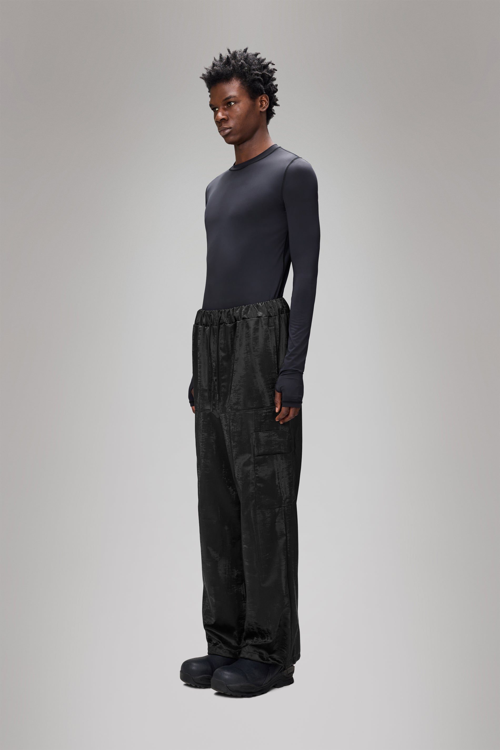Rains Cargo Rain Pants Wide Coal Pants