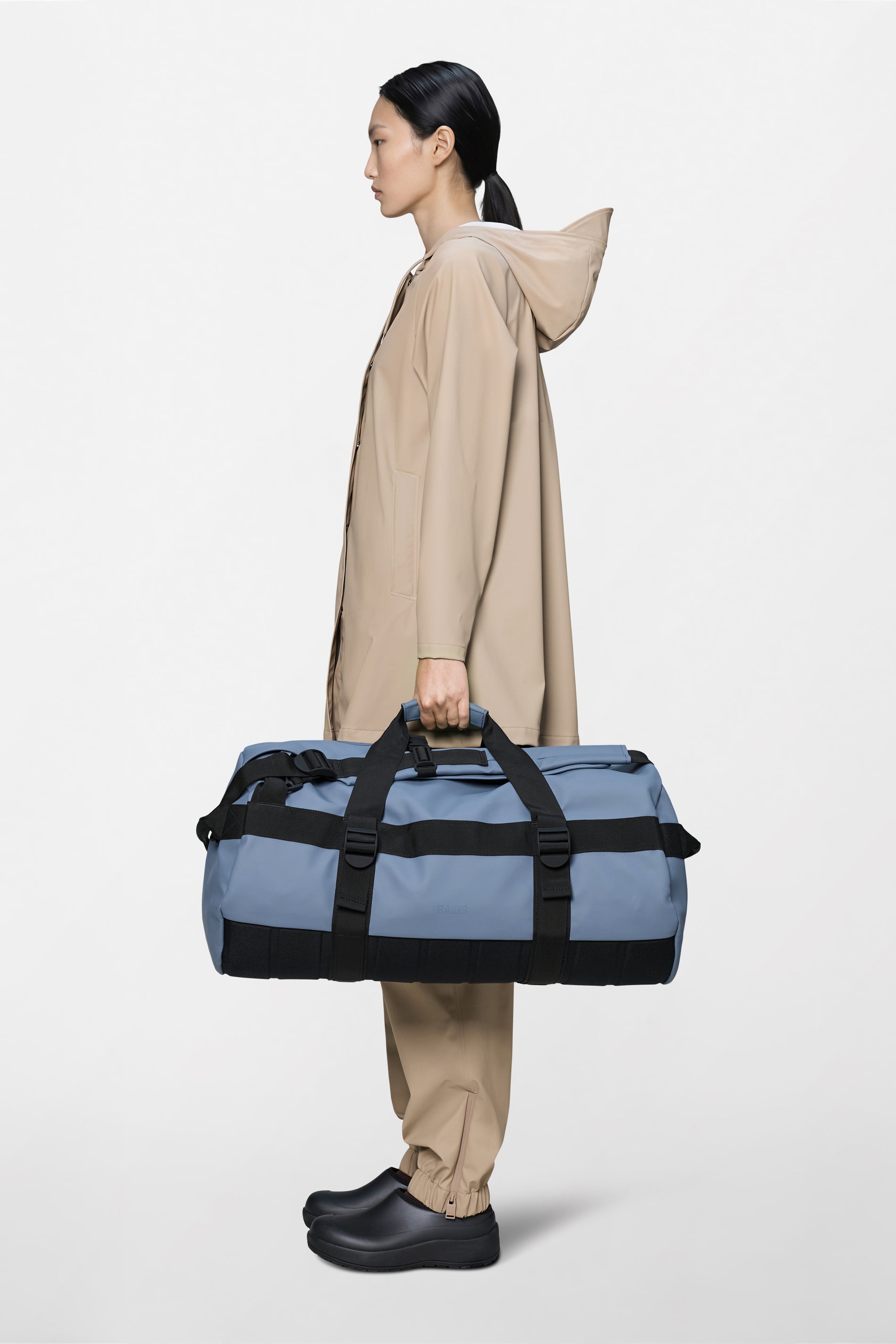 RAINS Texel Duffel Bag Blue Dusk 68L H34 x D34 x W62 cm Duffel