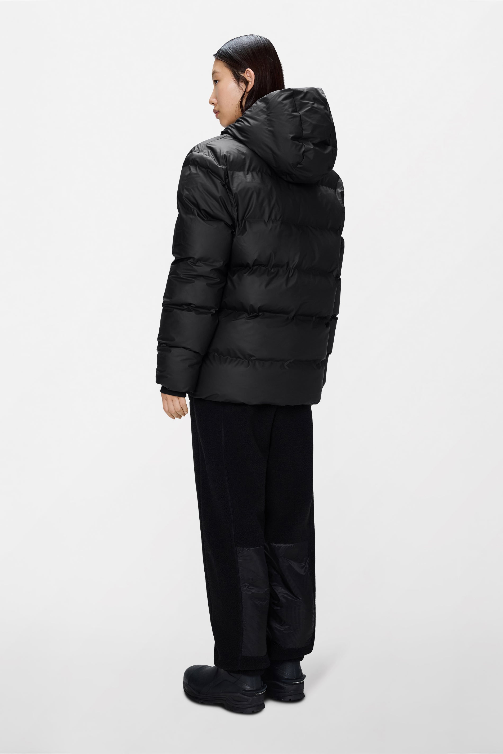 RAINS Alta Puffer Jacket Black Jacket